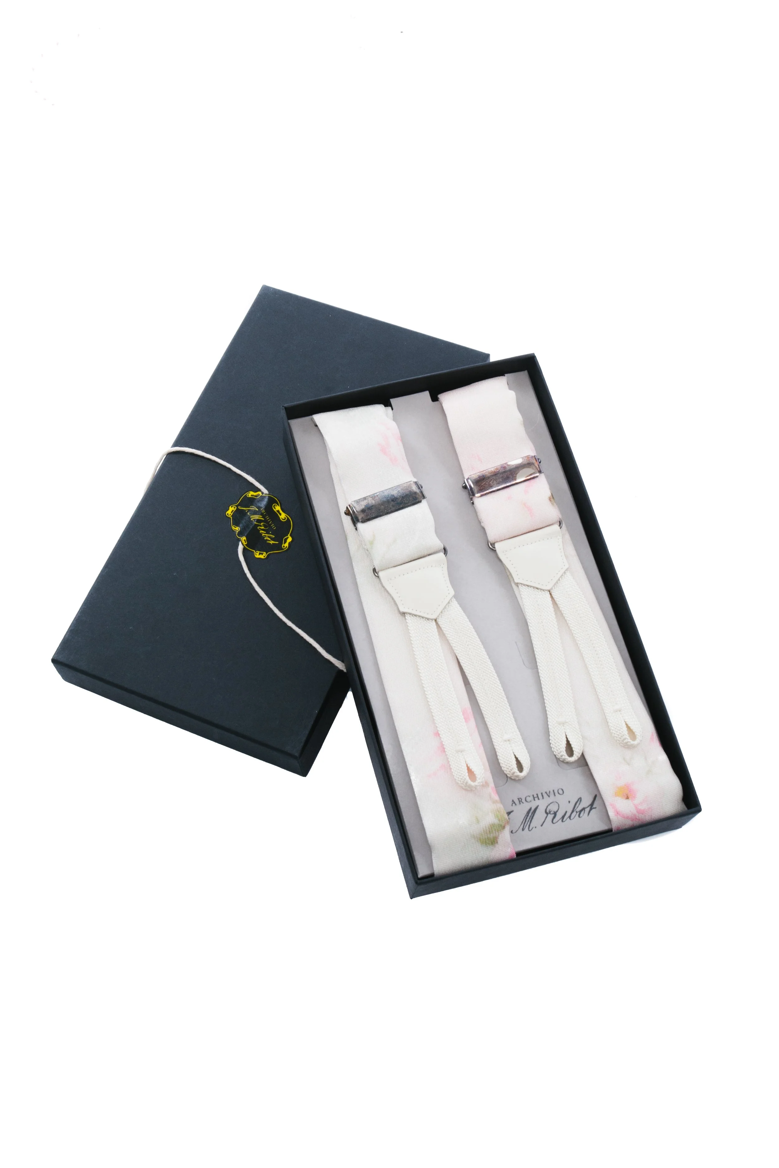 Archivio J.M. Ribot  Suspenders With Floral Print