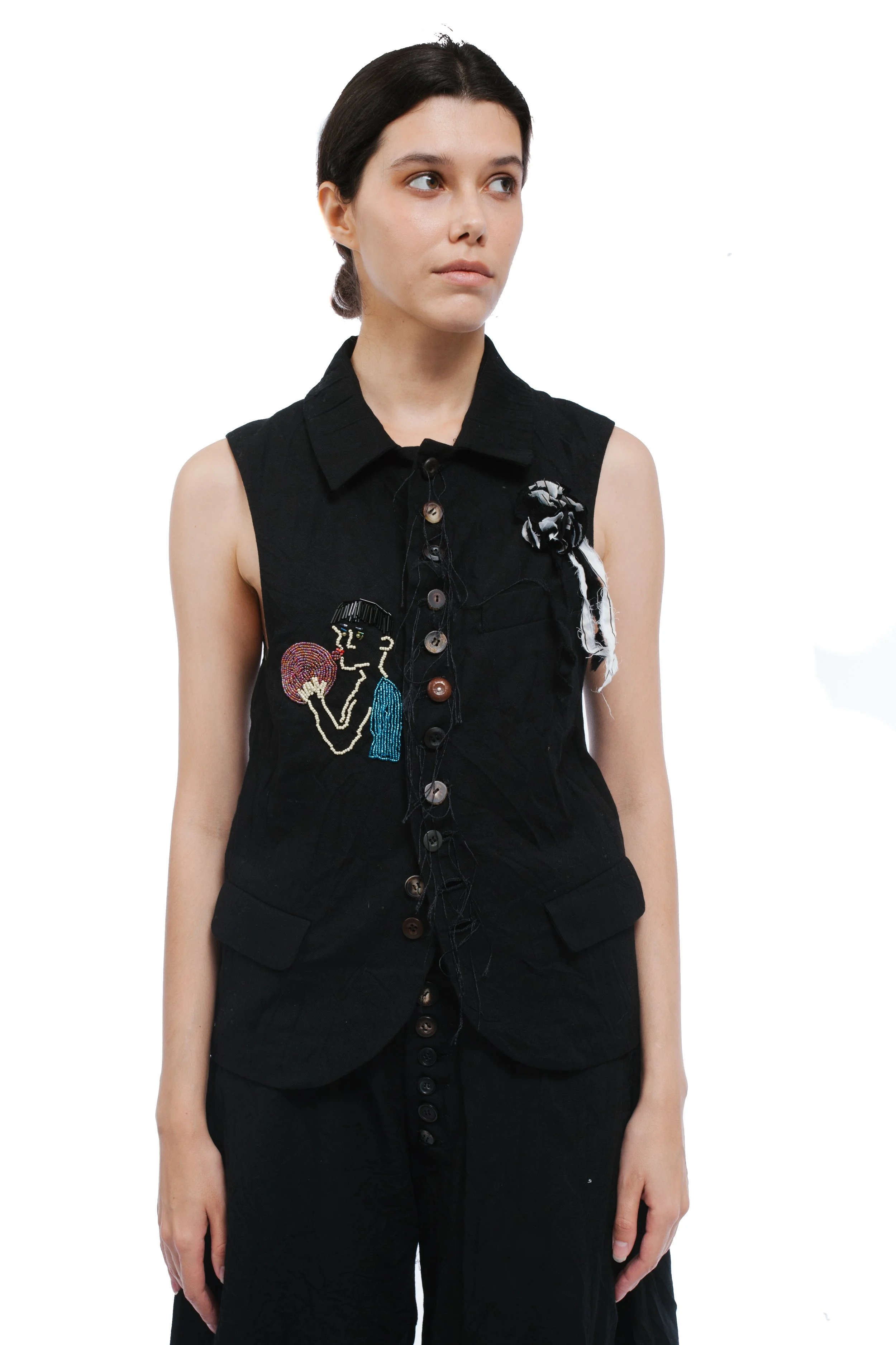 Archivio J. M. Ribot  Beads Embroidered Vest