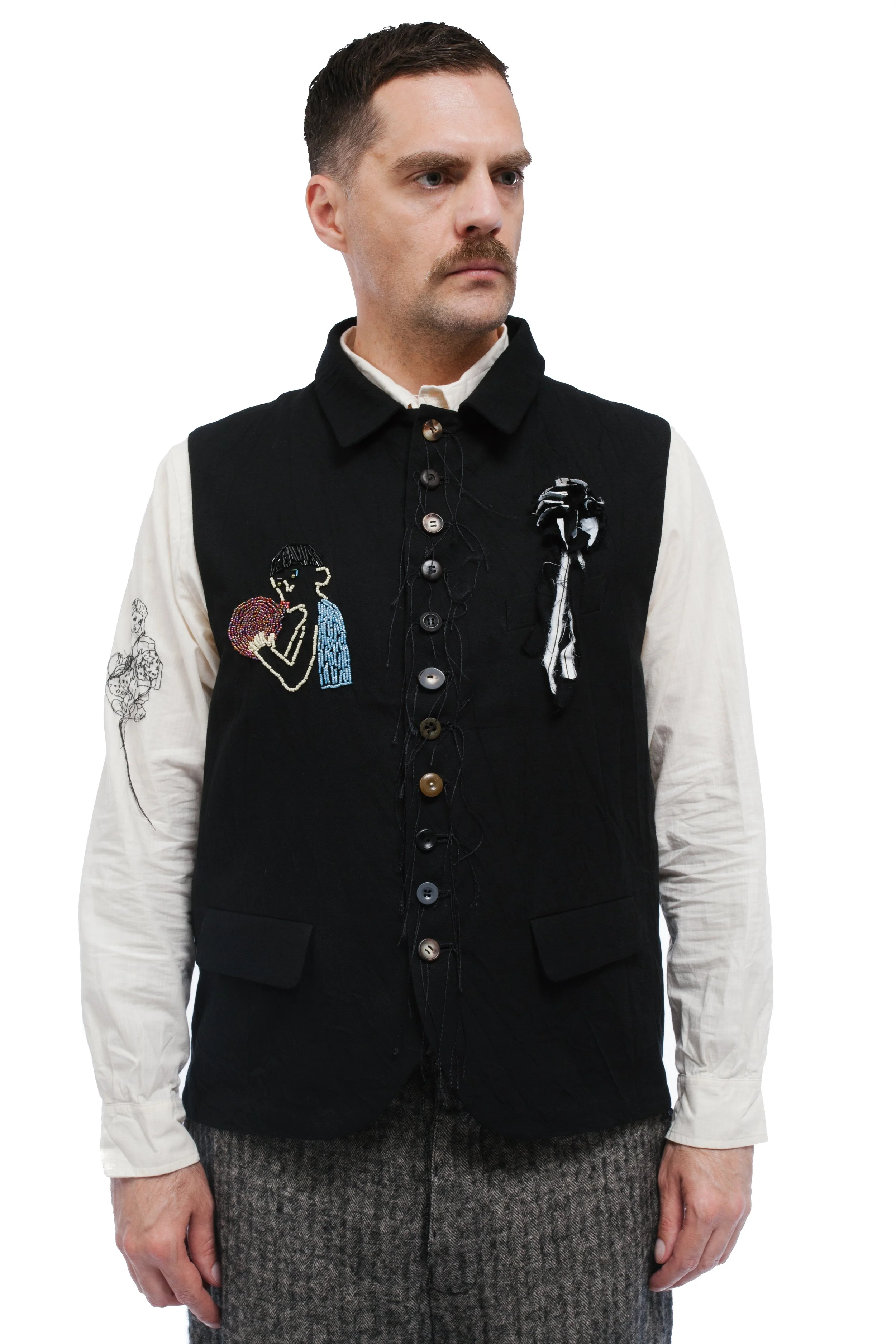 Archivio J.M. Ribot  Beads Embroidered Vest