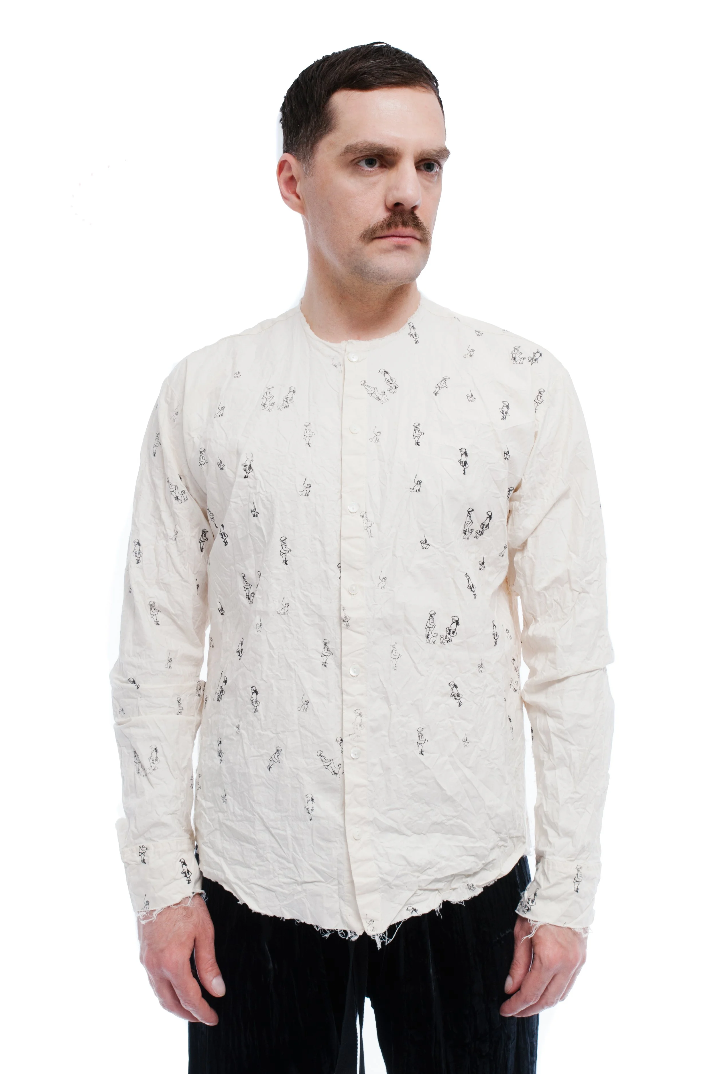 Elena Dawson  Print Shirt No Collar