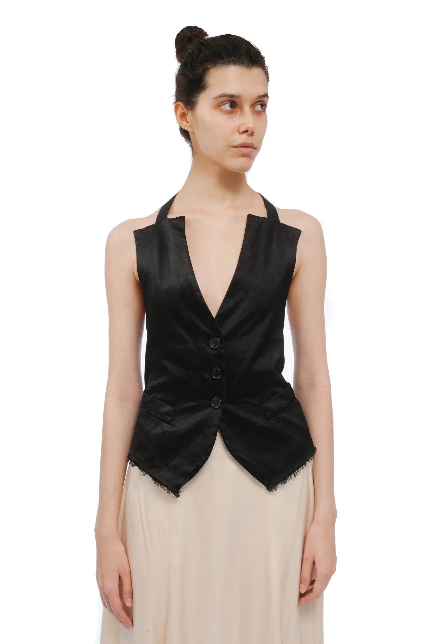 Elena Dawson Sandwiched Silk Tie Waistcoat