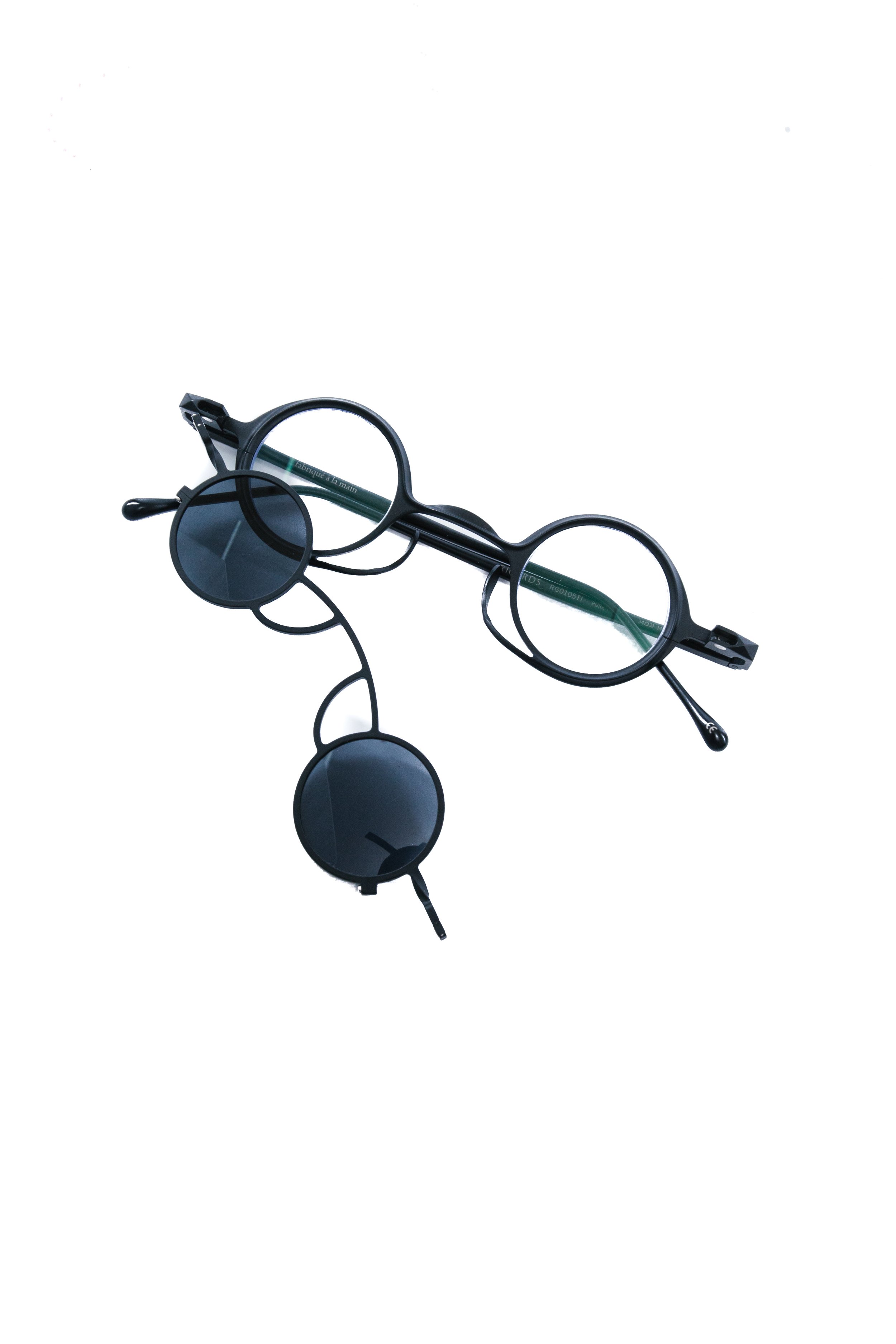 Rigards  Glasses With Magnetic Clip-on Sunglasses