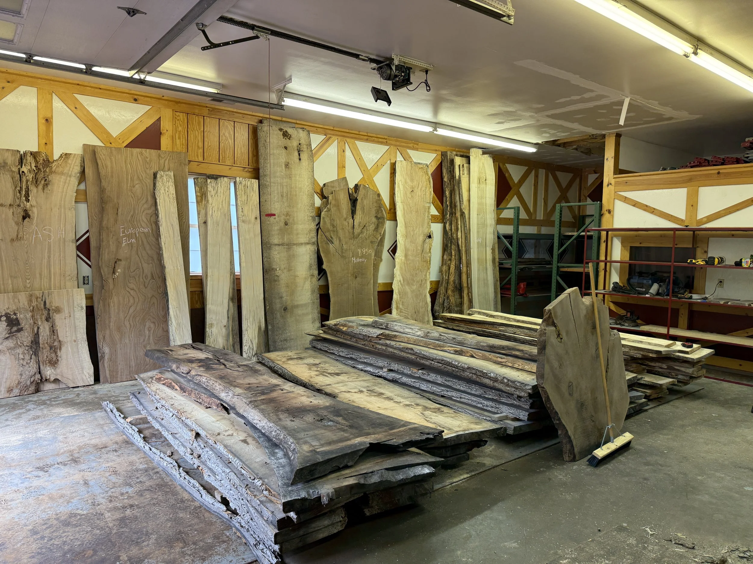 Our shop full of Slabs