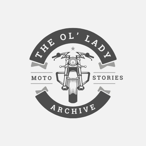 Brand Logo Motorcycle with patch ol'lady archive moto stories