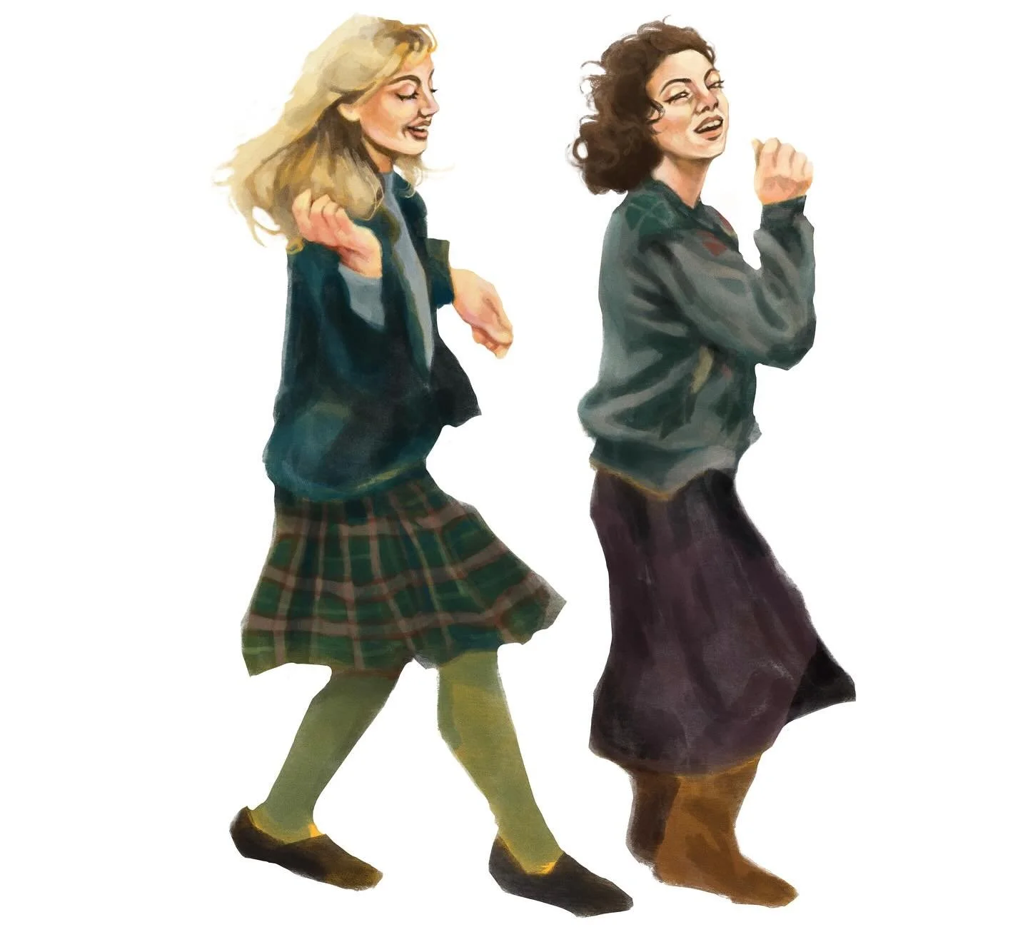 #badtober2025 @badtober day 11 - girl and her bff
a little laura and donna today