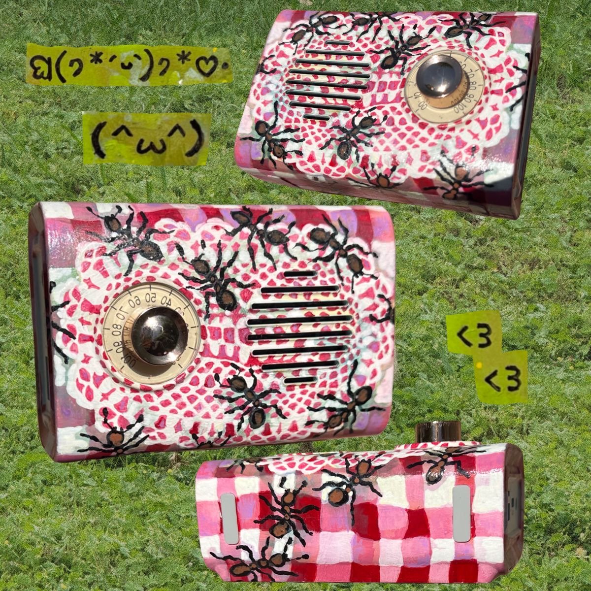 Painted Radio and Speaker
, 2025