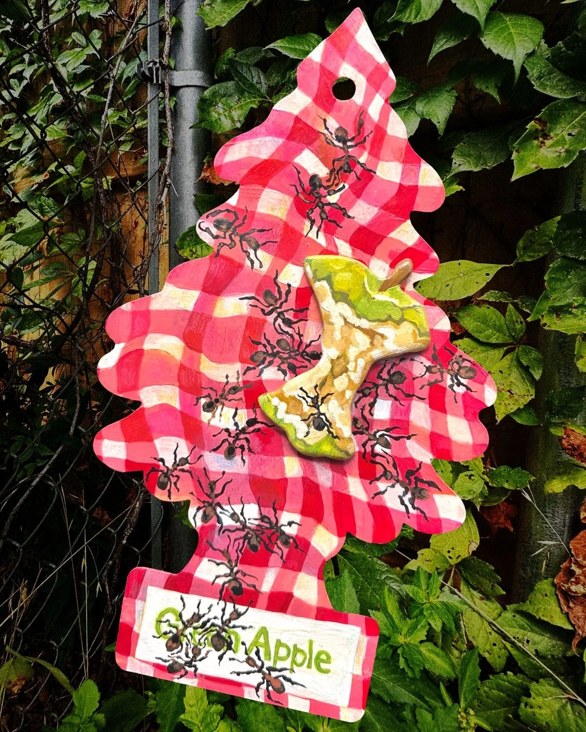 Green Apple
, acrylic and wood on aluminum
, 2025