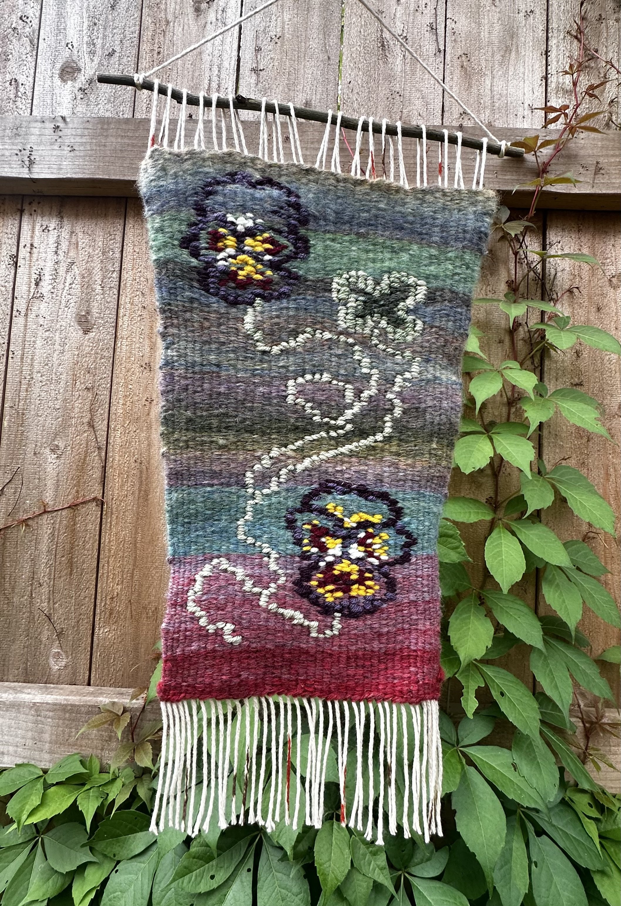 Pansy, woven tapestry, 2026