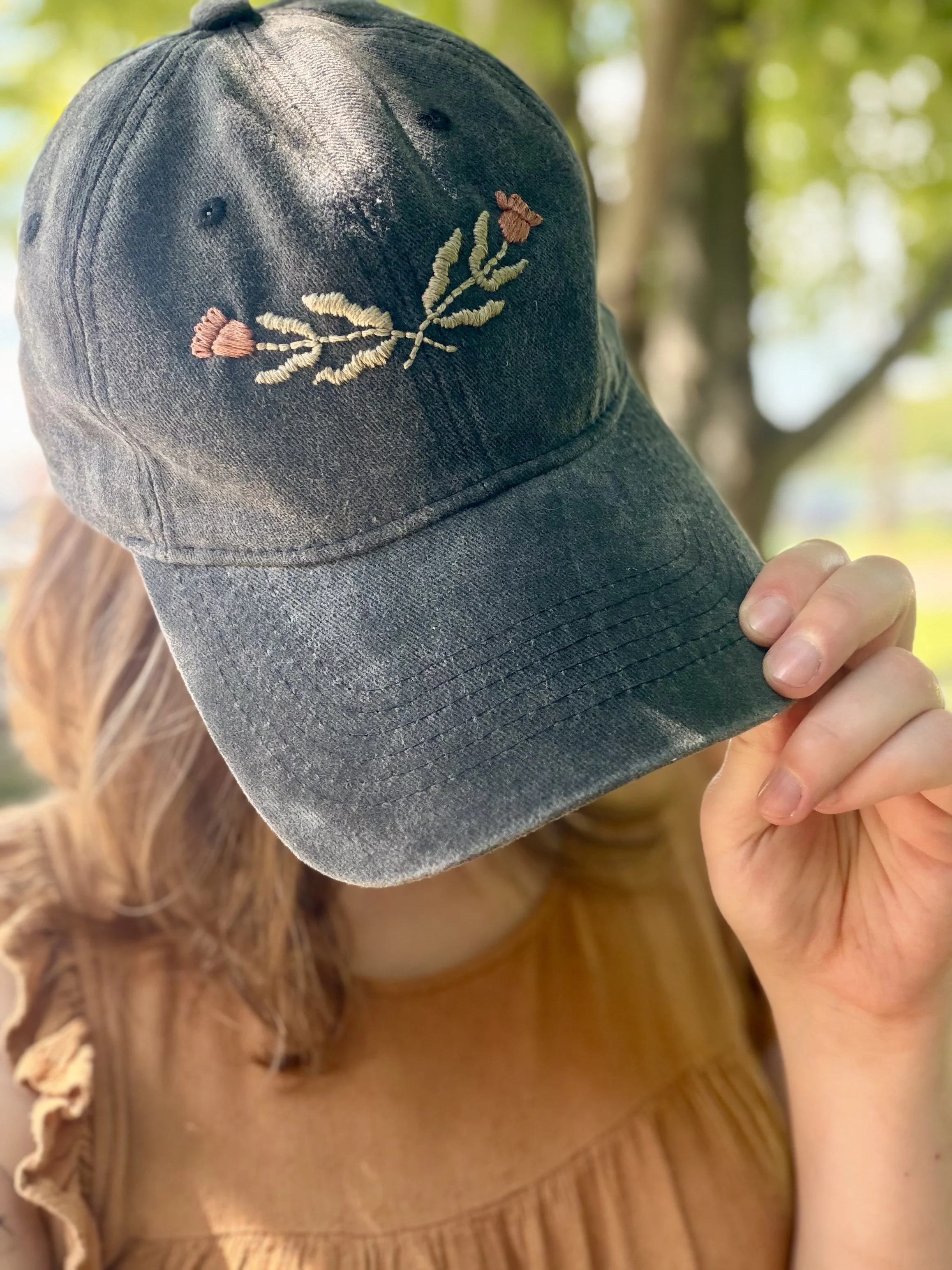 Autumn Embroidered Hat