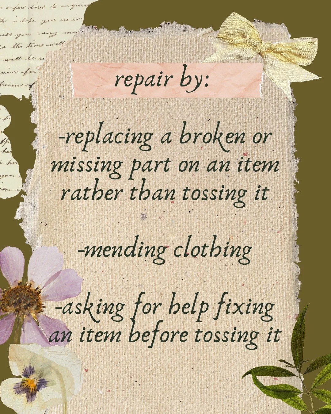 We've all heard "Reduce, Reuse, Recycle", right? There are a couple more "R" words that help us take care of our planet and become a little more thoughtful when it comes to waste and our carbon footprint. I would like to introduce