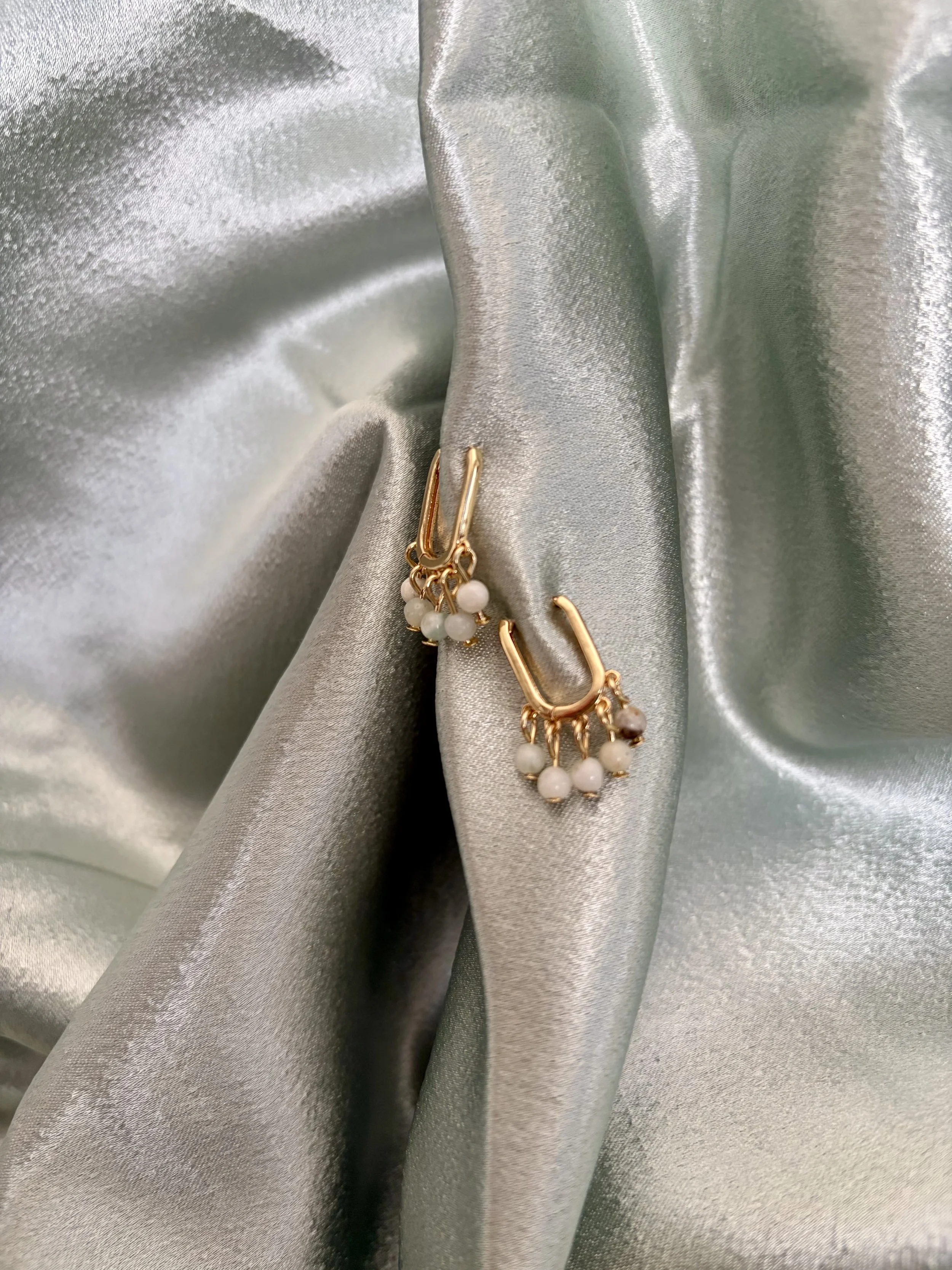 Dainty As She Goes Beaded Huggies