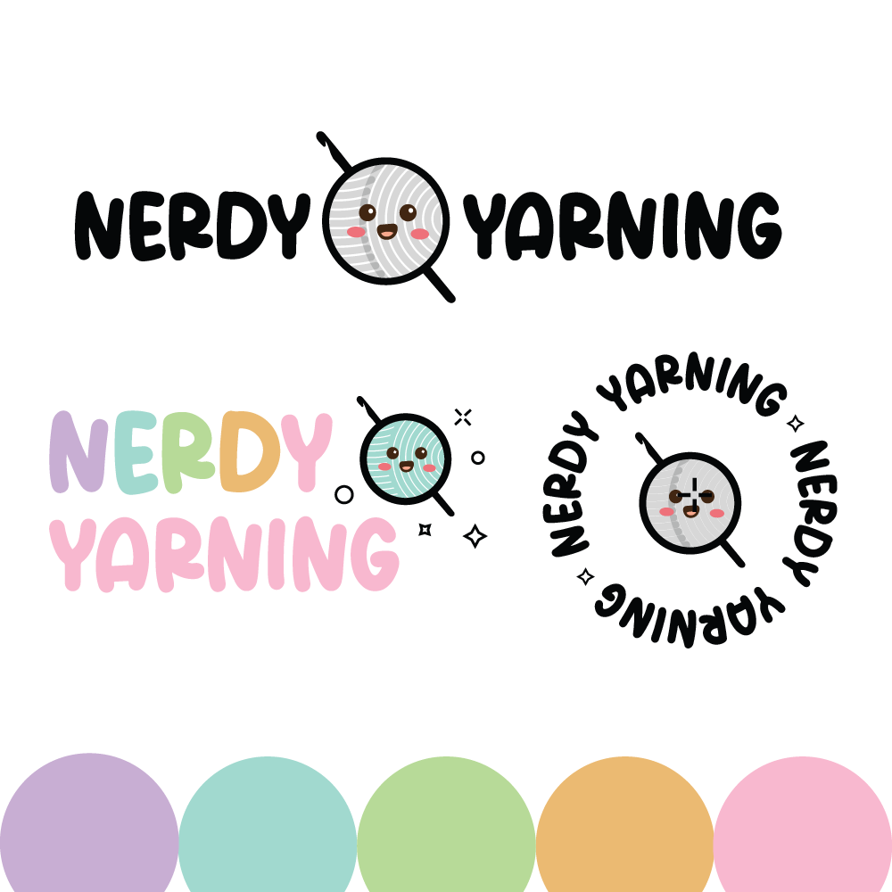 Nerdy Yarning | Dream Logo