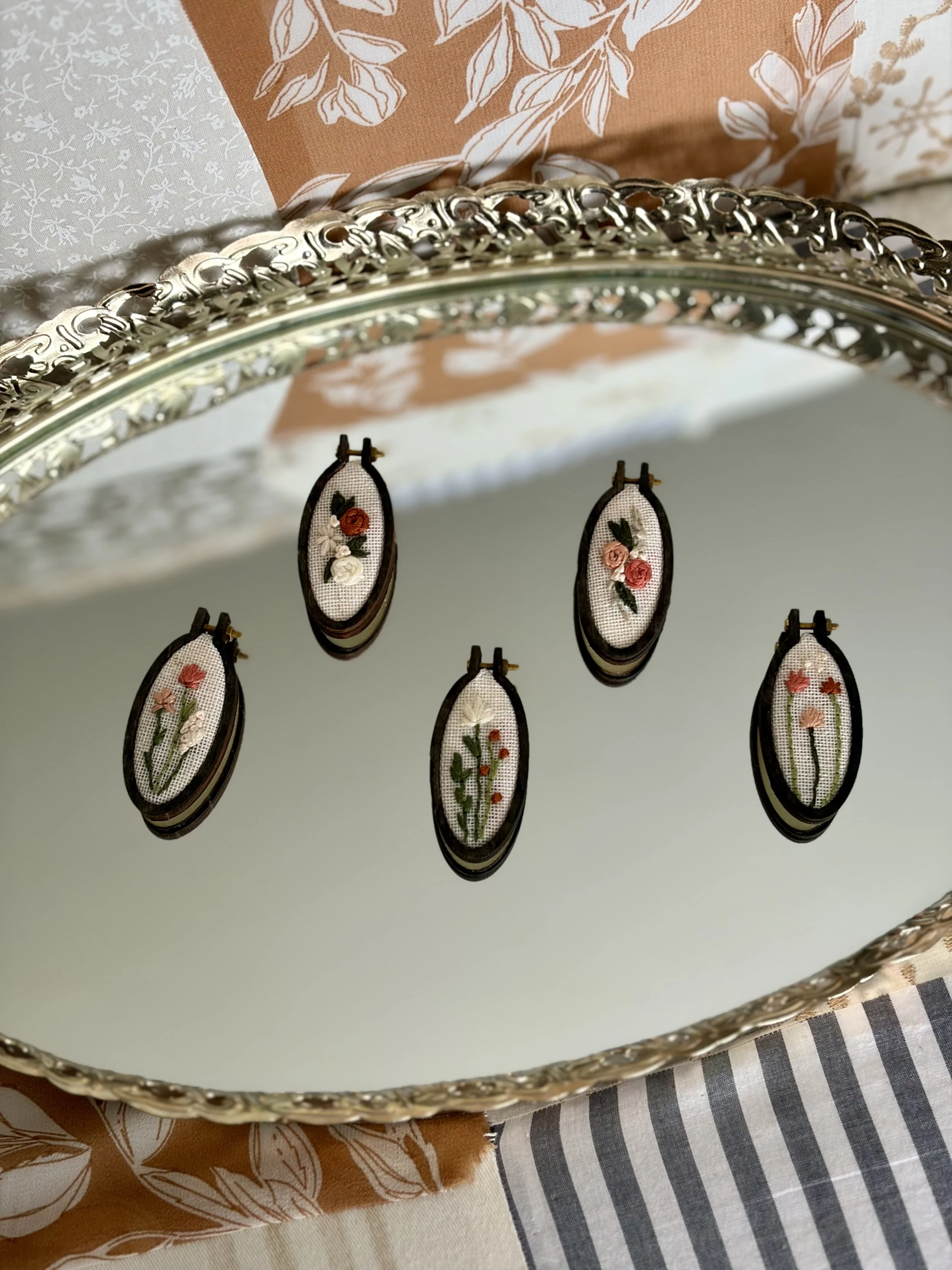 Mini Embroidery Hoop Magnet