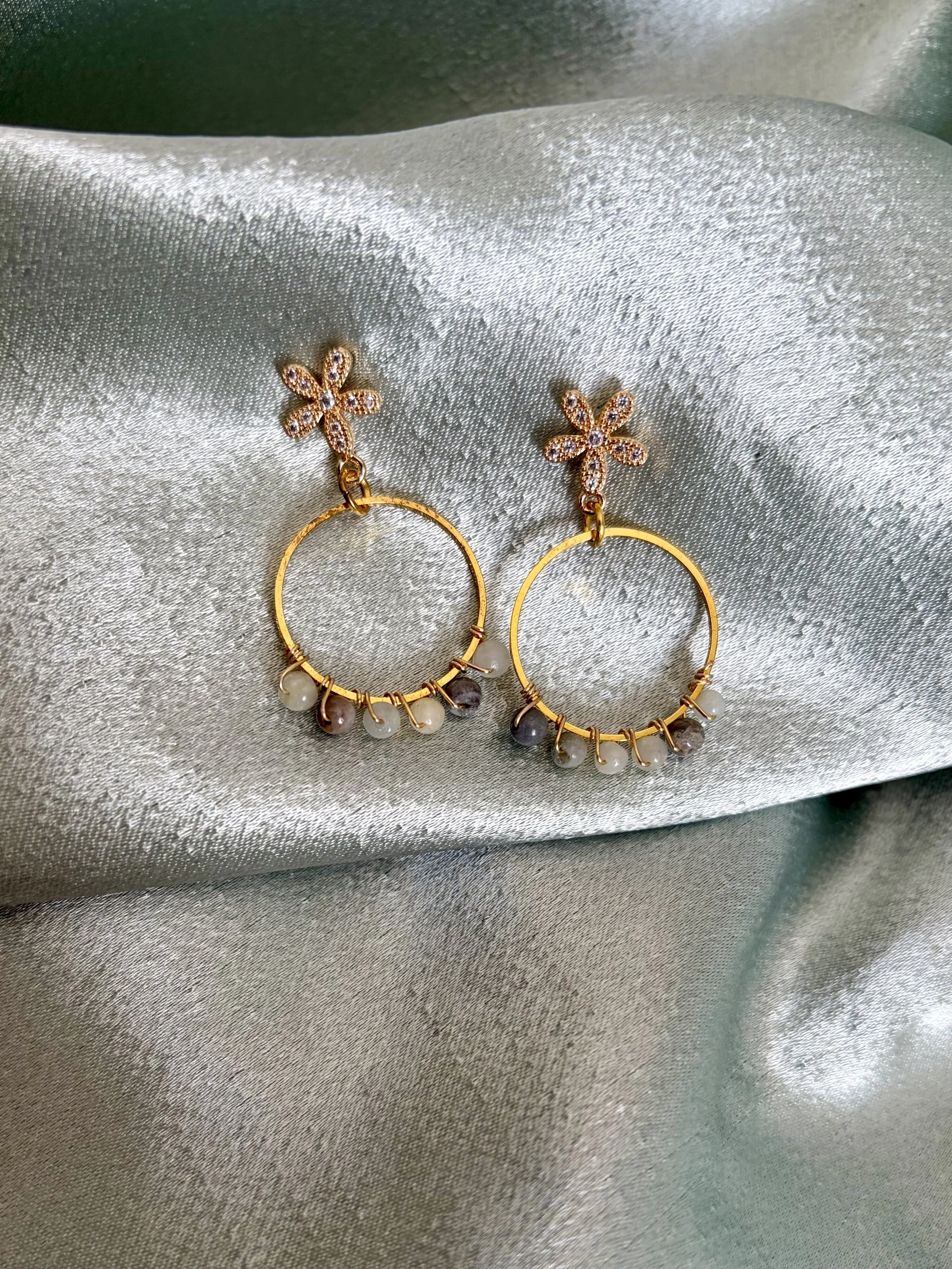 Ditsy Daisy Beaded Earrings