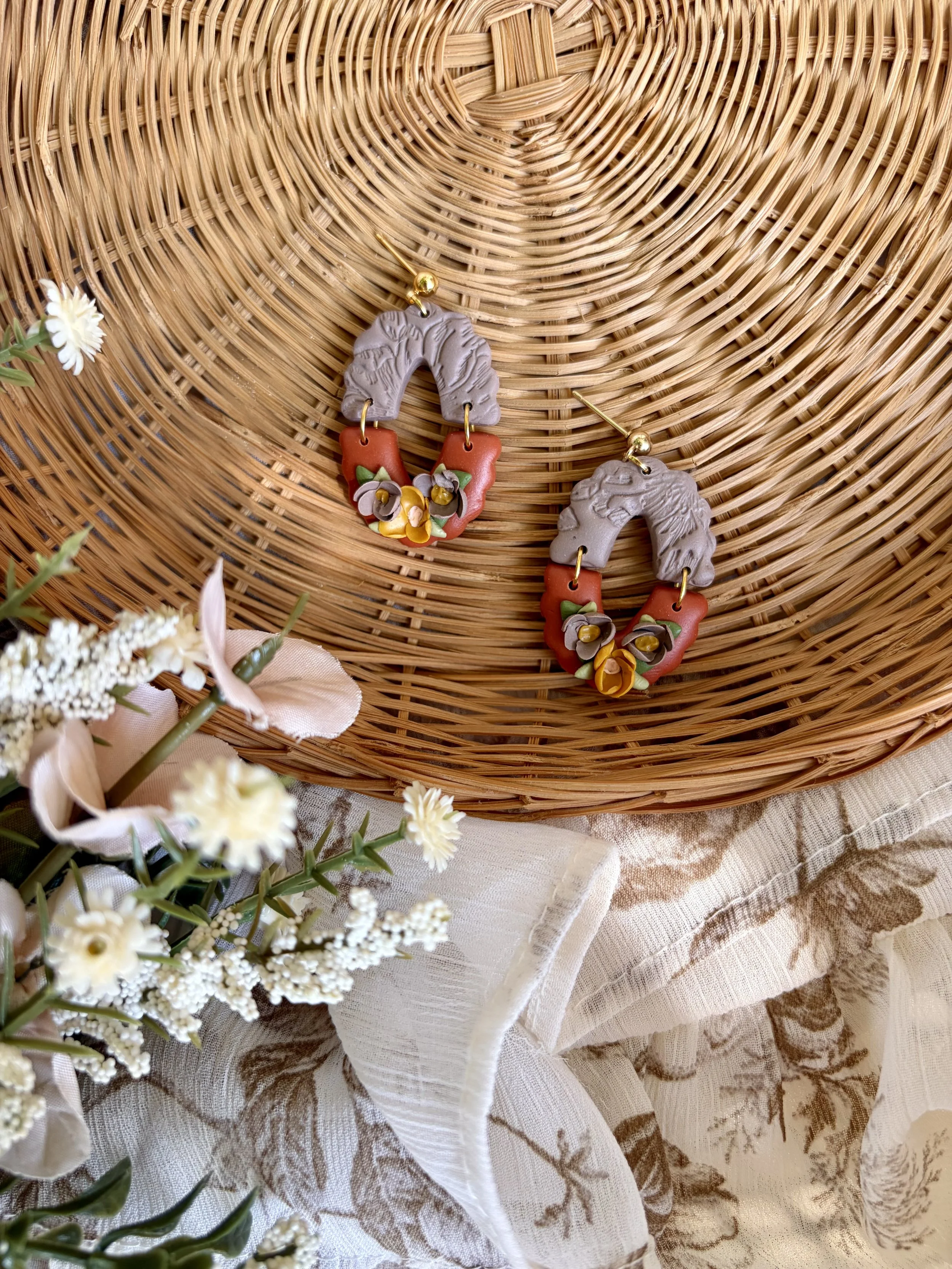 Fall Floral Babe Earrings