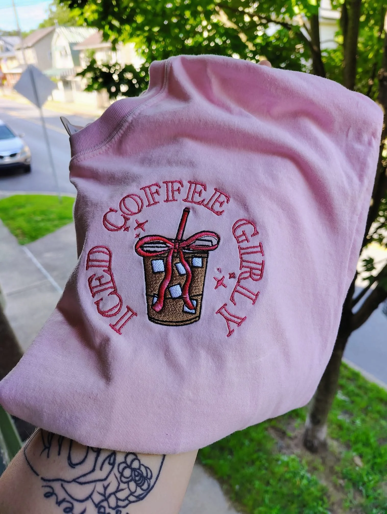 Iced Coffee Girly Shirt