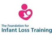 Logo featuring a pink heart with a silhouette of a mother holding a baby, and text reading 'The Foundation for Infant Loss Training'.