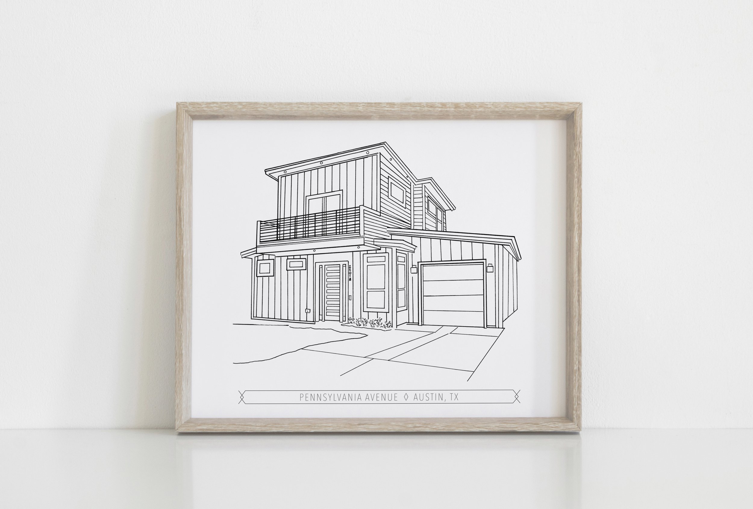 Line Art Home Portraits