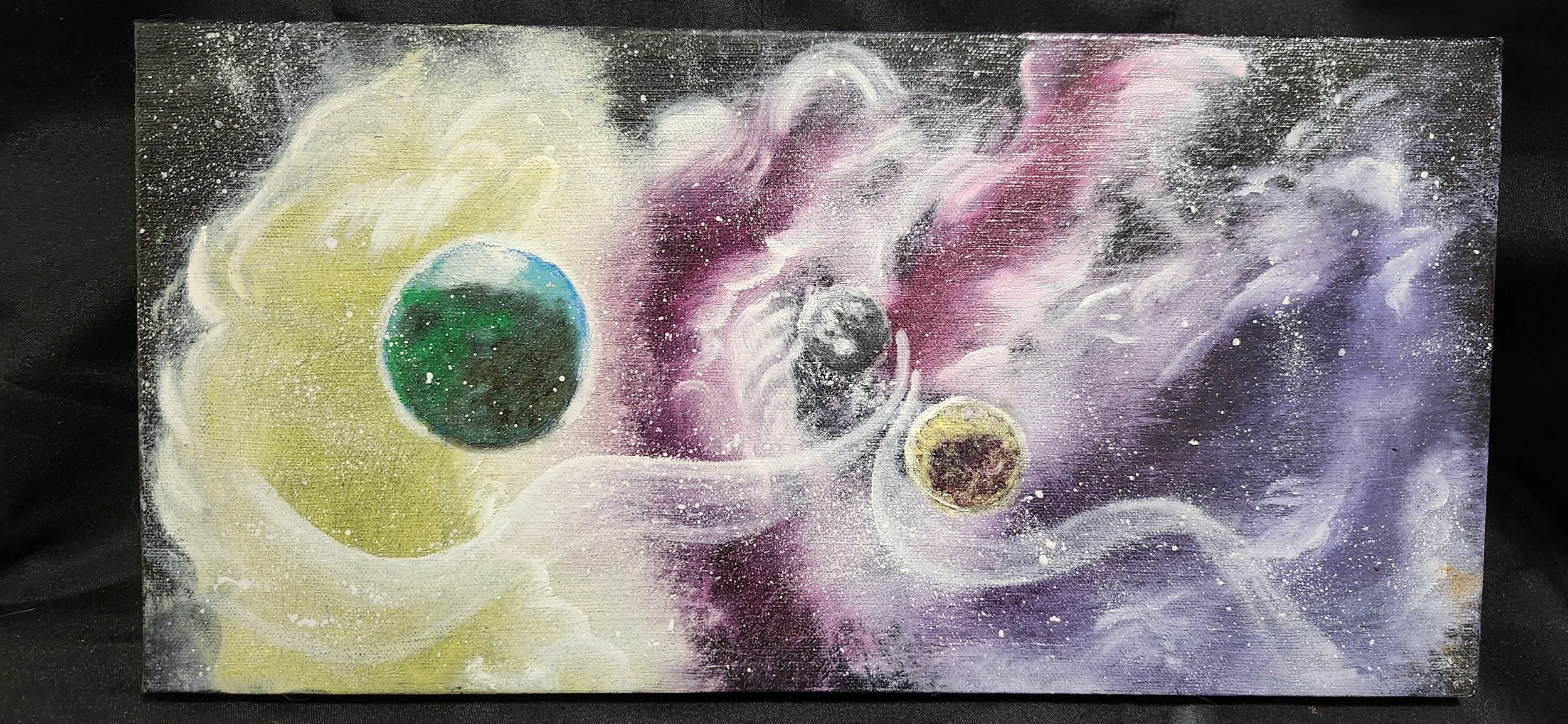A Space Journey - Retro Inspired Oil Painting