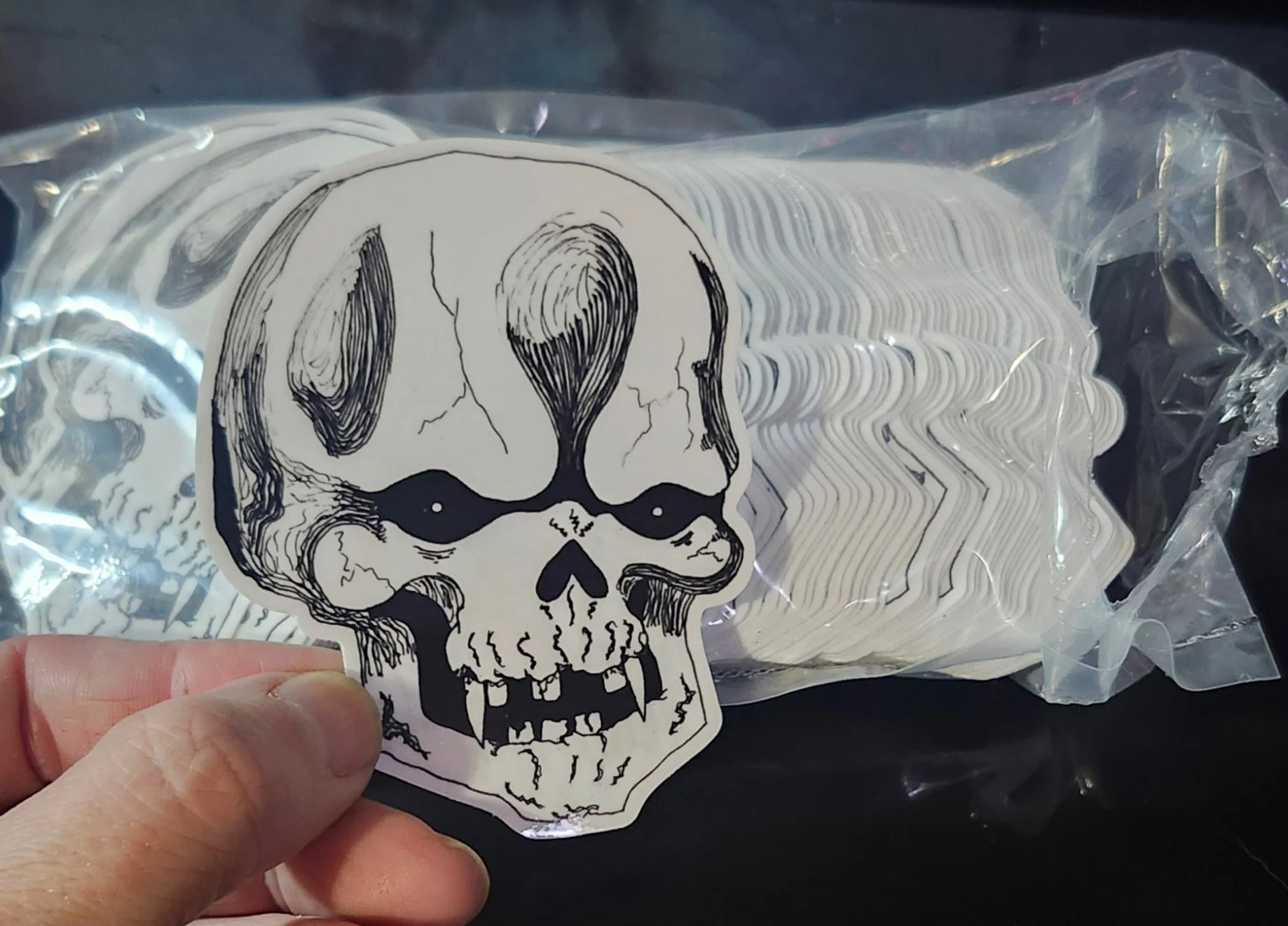 Stylized Skull Sticker