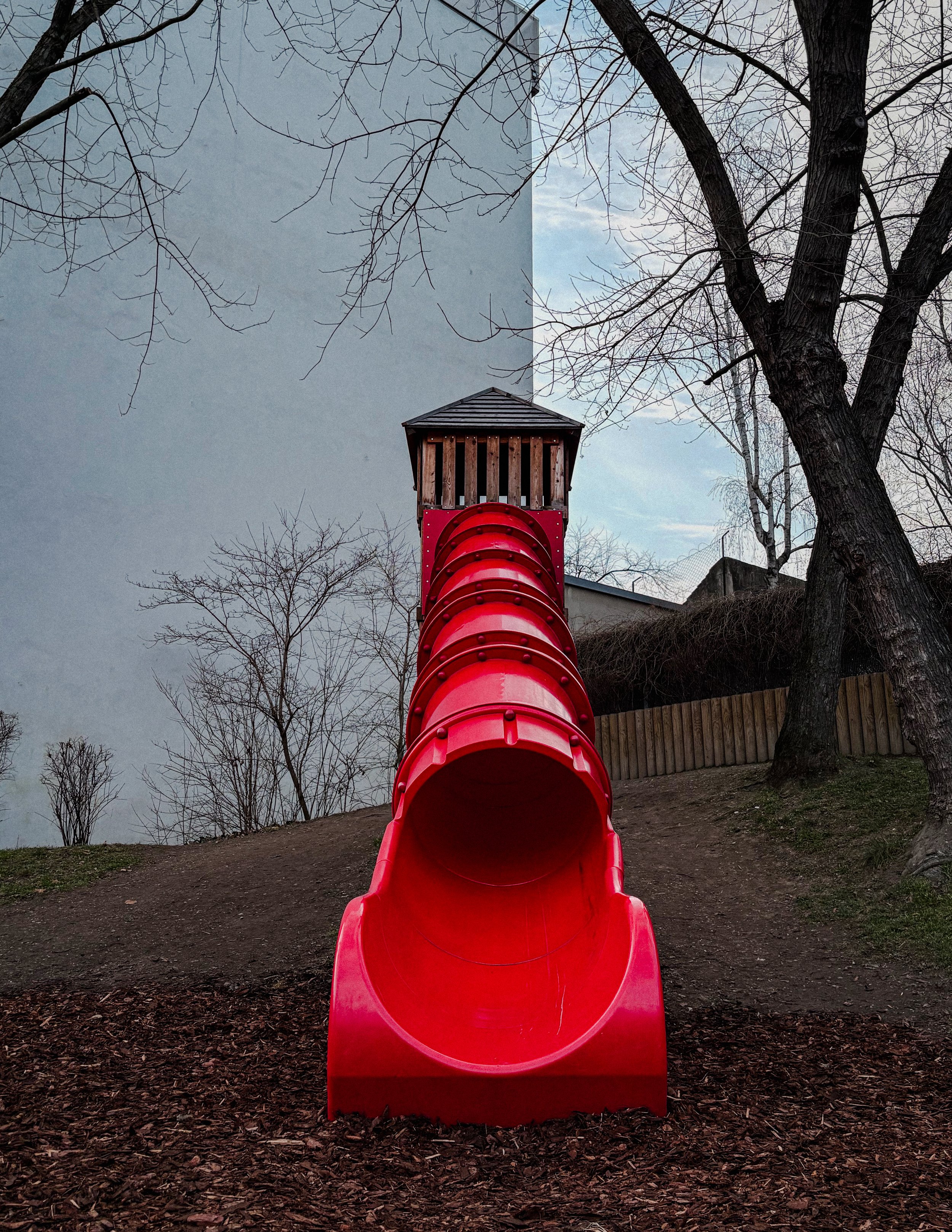 Playground. Red Slide