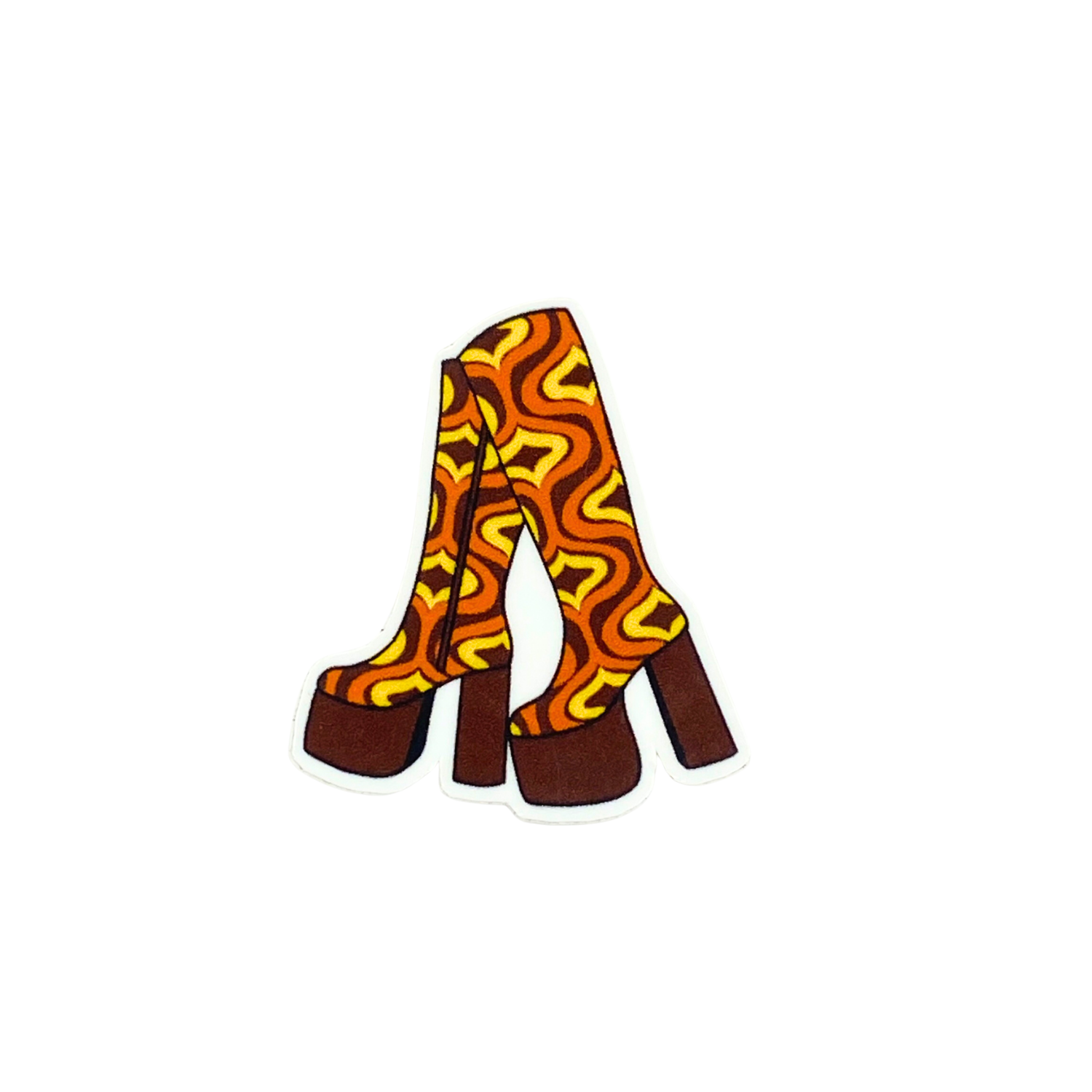 70's boots sticker