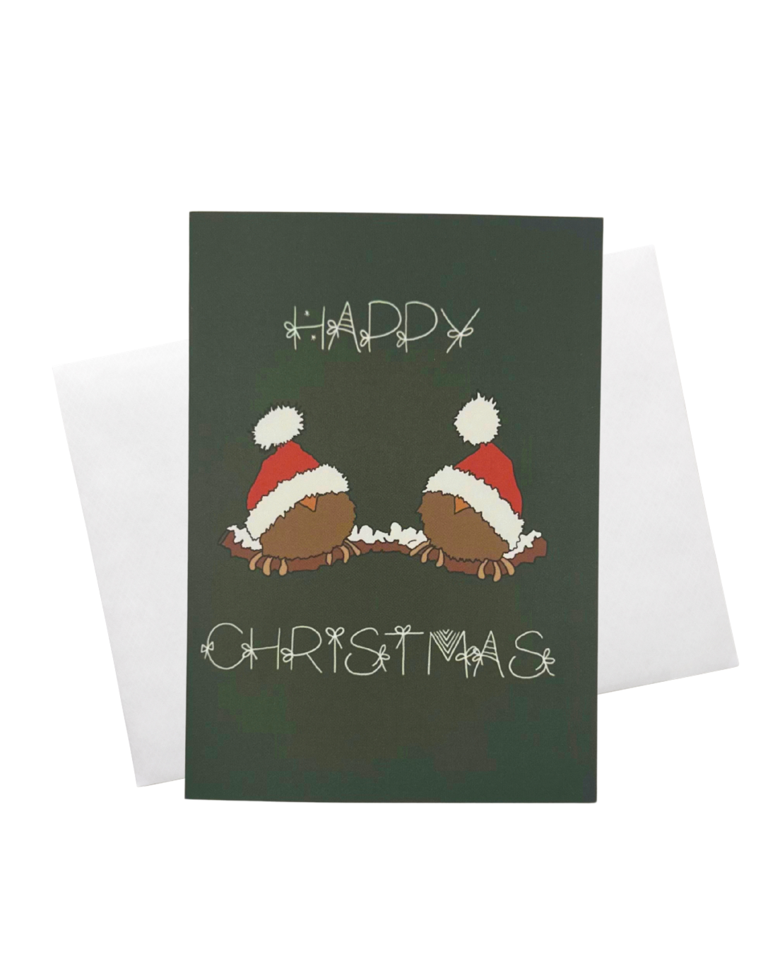Two Robins Christmas Card
