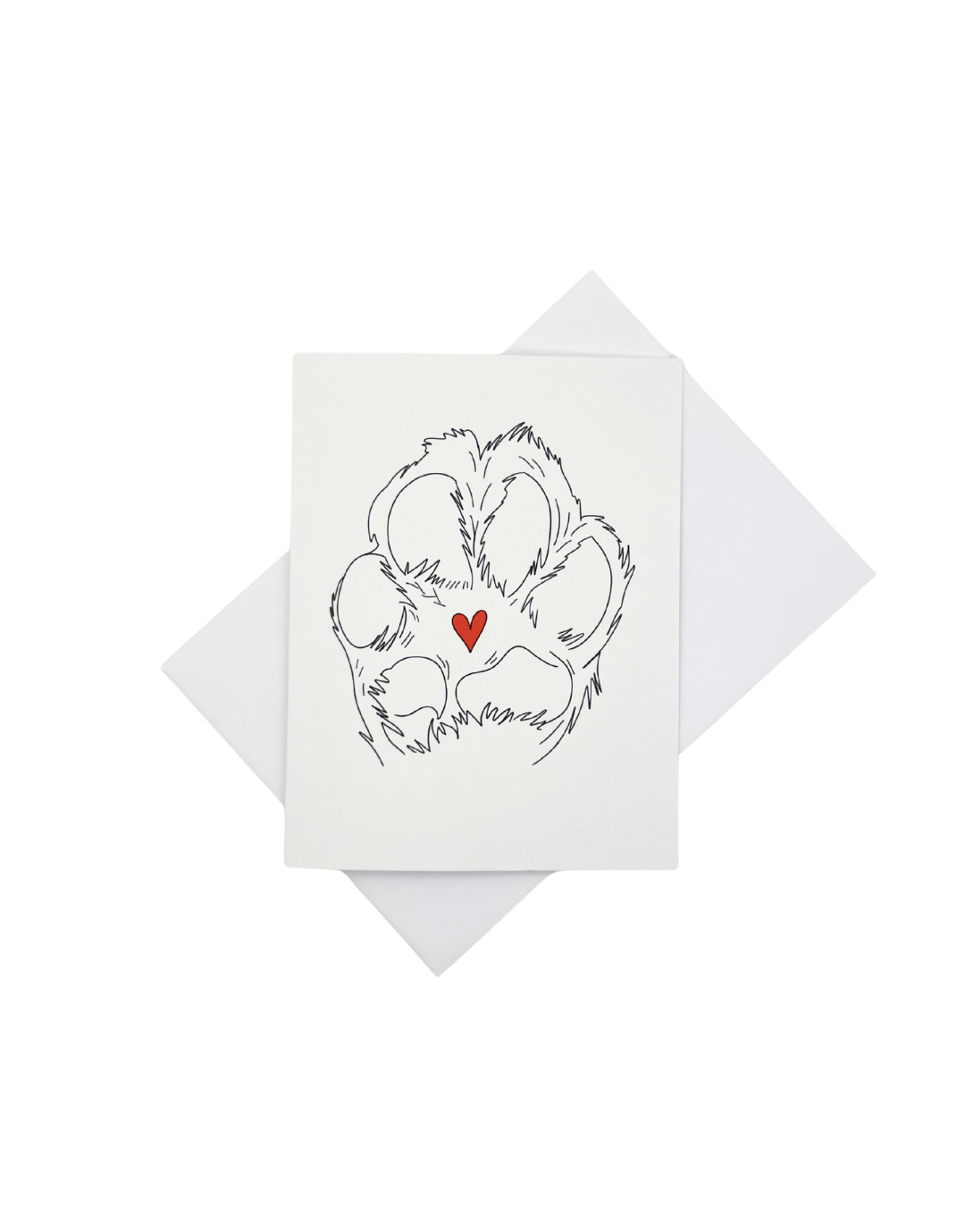 Paw Print Card
