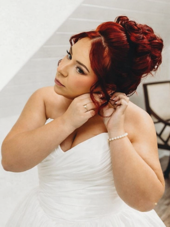 Bridal hair and makeup by Monica Machuca Hair & Makeup Artist serving Raleigh North Carolina.