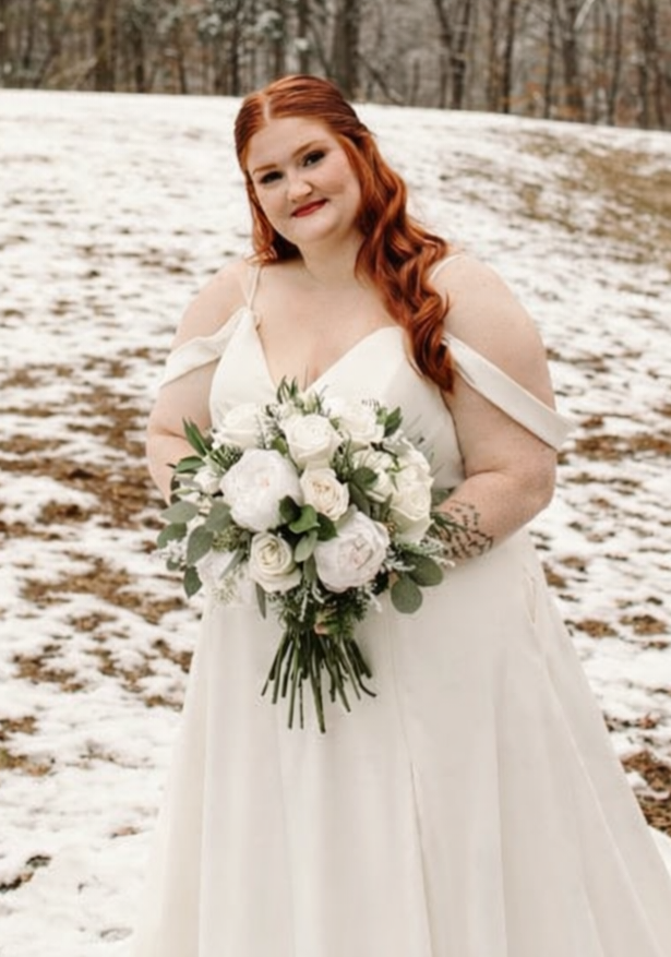 Soft glam bridal makeup and hairstyle Virginia