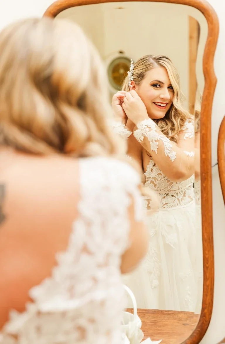 Bridal hair and makeup by Monica Machuca serving Charlotte NC