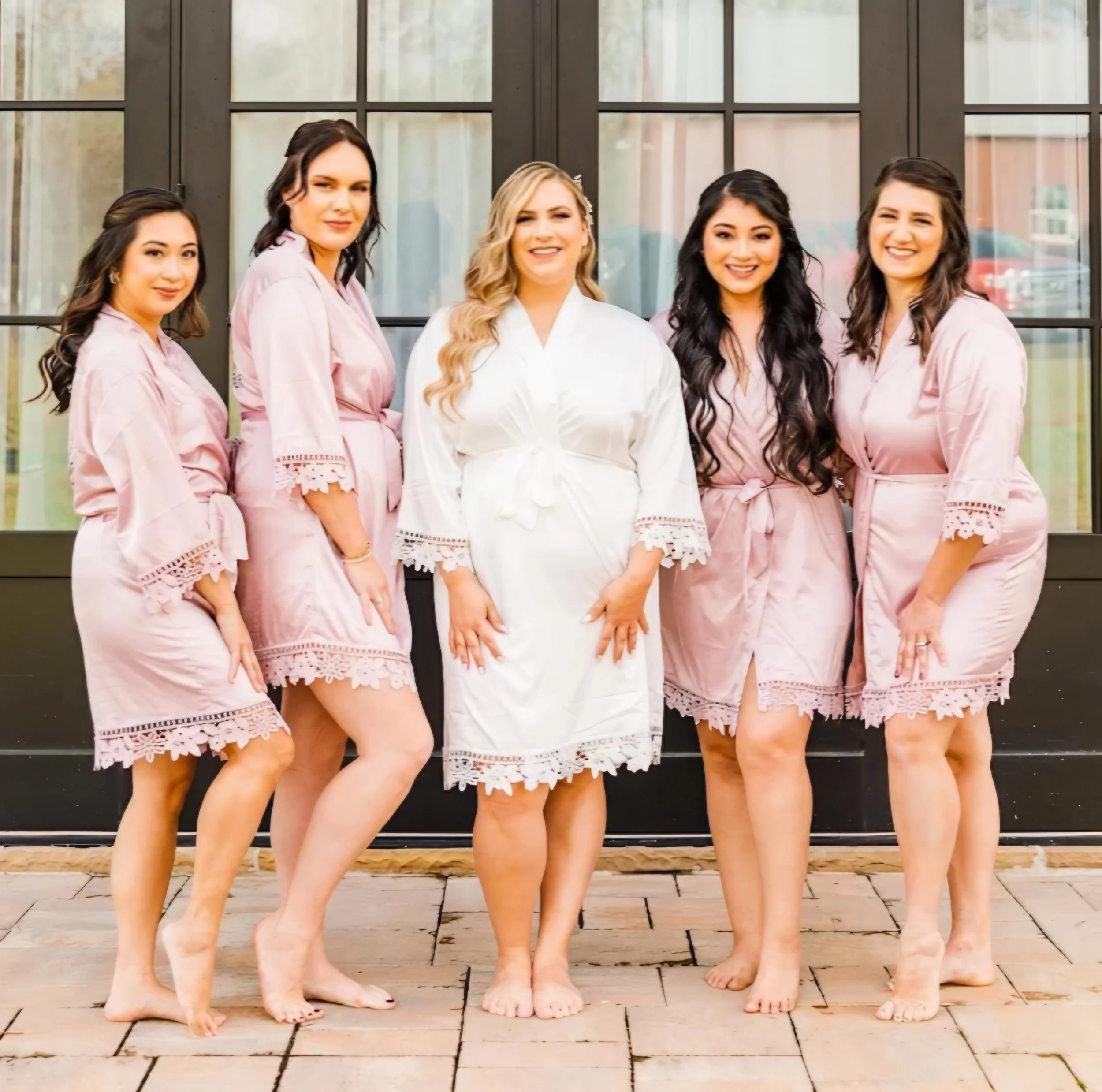 Bridal party hair and makeup by Monica Machuca for Virginia wedding