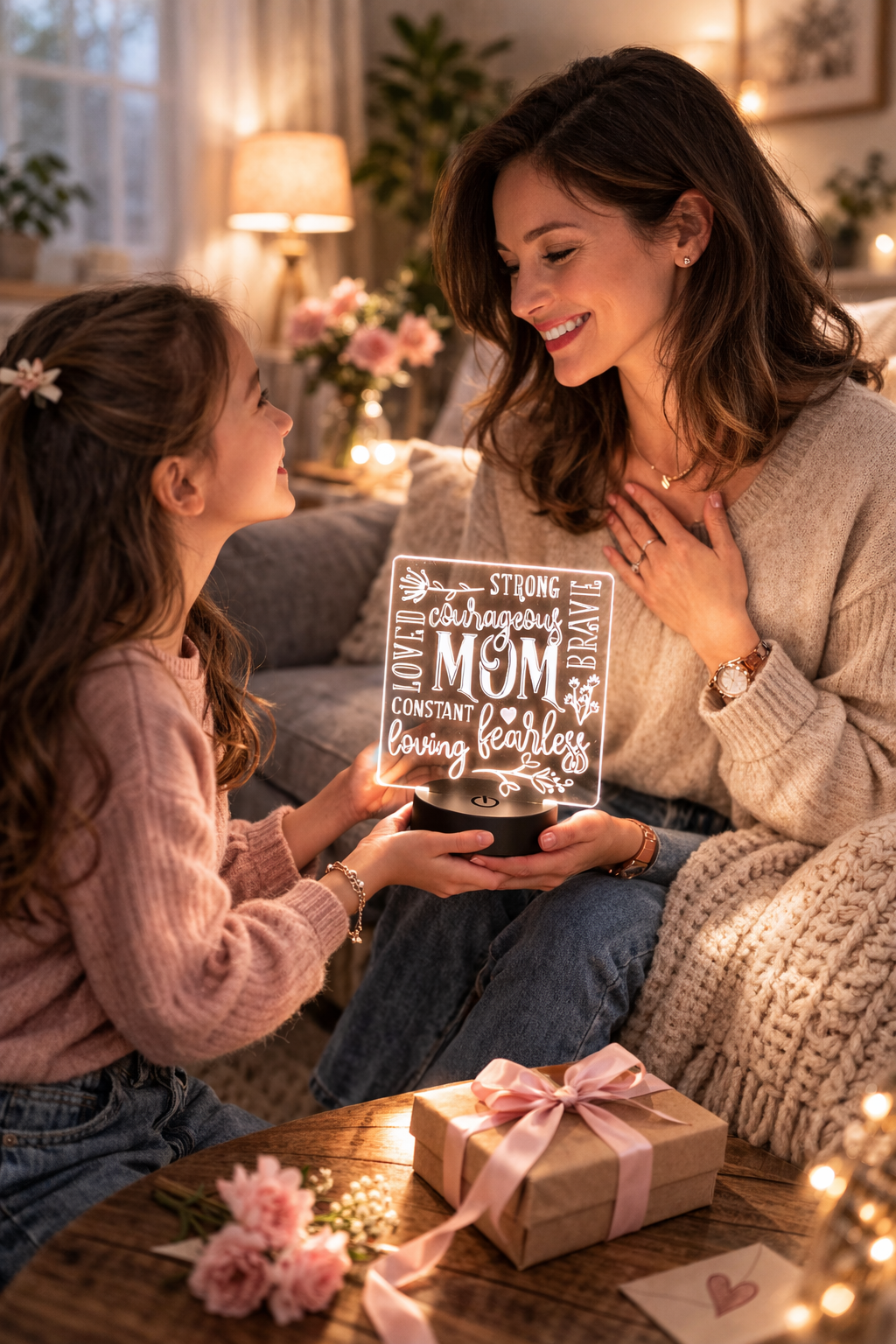 Mom Strength & Love LED Light