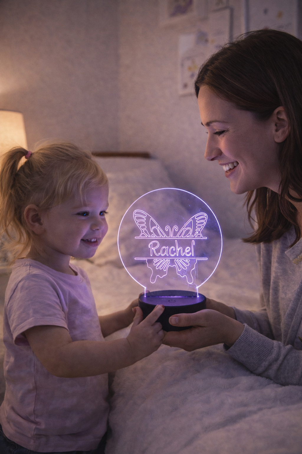 Personalized Butterfly Dream LED Name Light