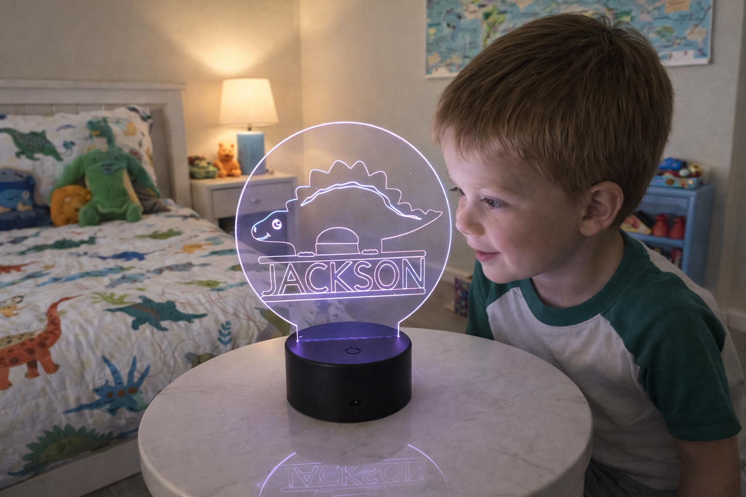 Stegosaurus Personalized Night Light