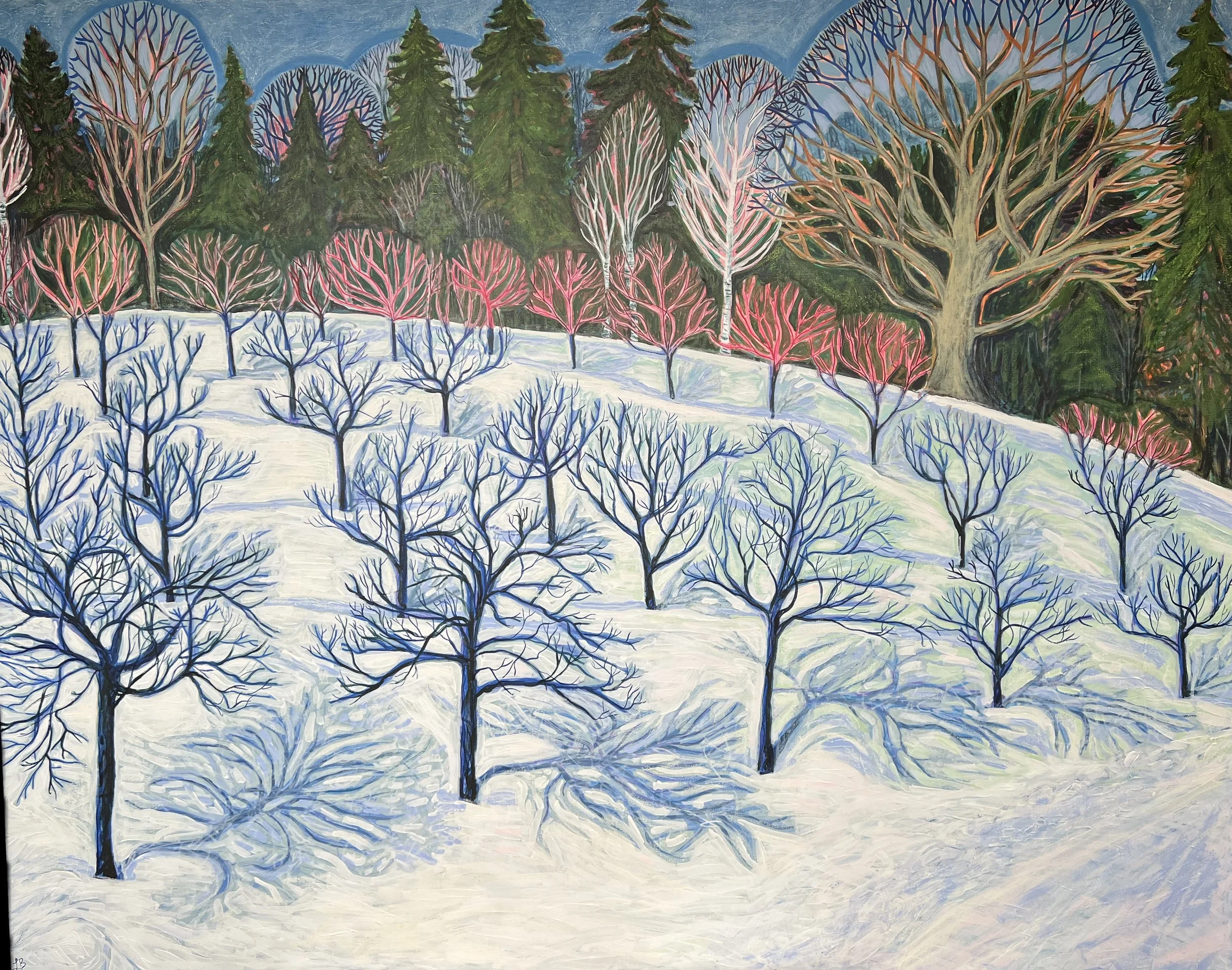 Dreaming Orchard
60x48
Acrylic, acrylic ink, oil stick on canvas
$3200
2026