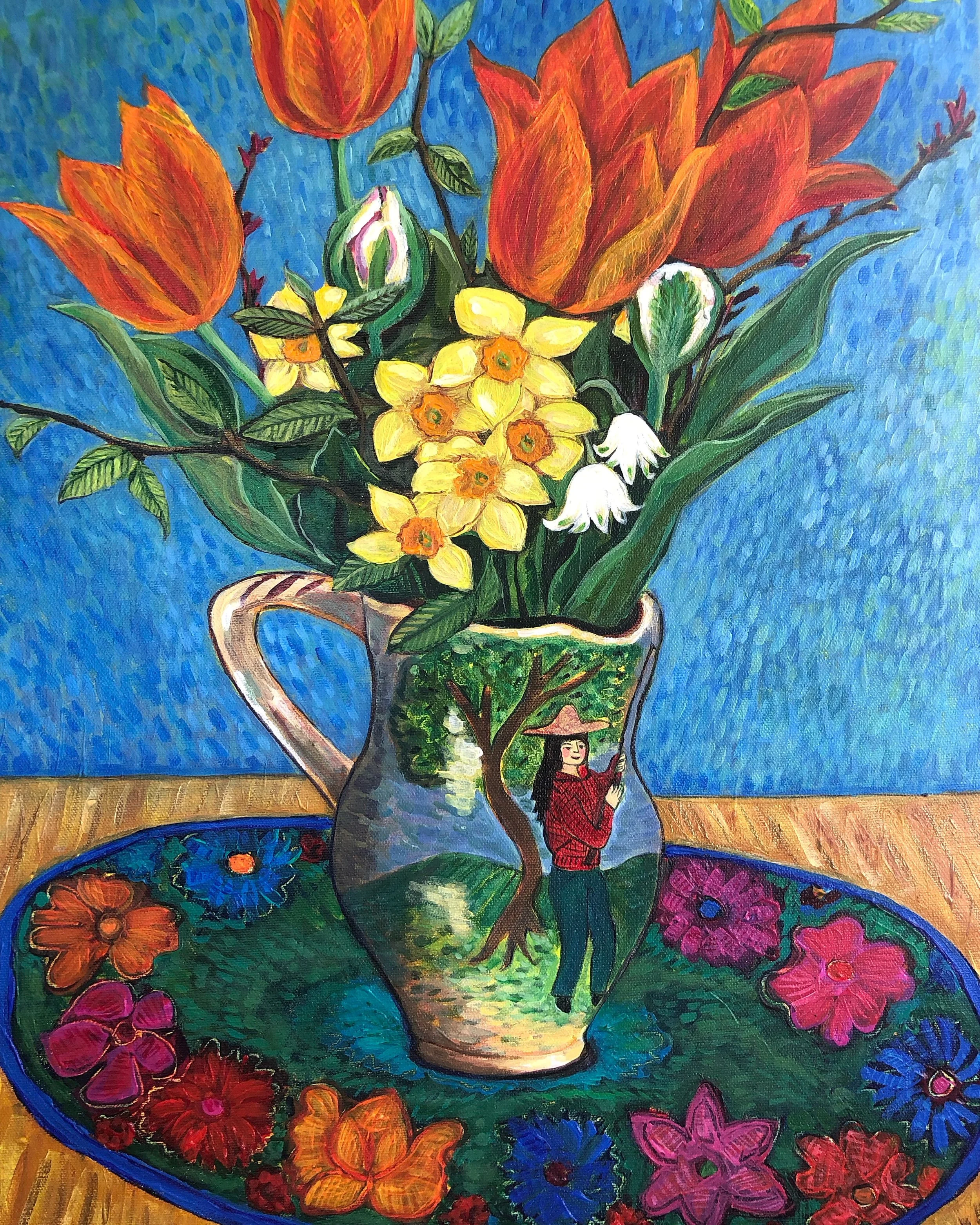 Stella Fishing Somewhere In Greece
20x18
acrylic on canvas
2025
SOLD