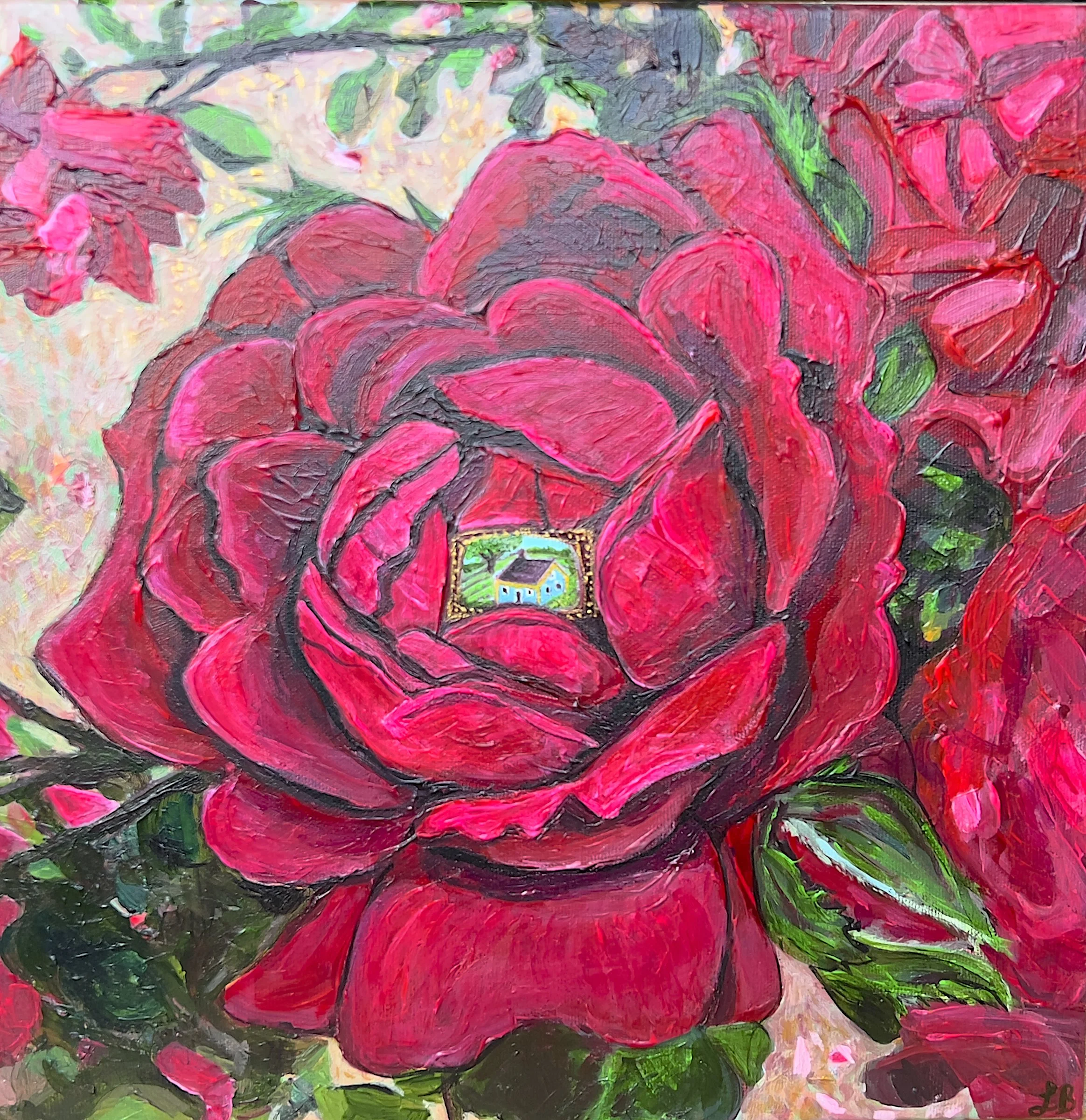 Little Rose House
12x12
Acrylic on canvas
2025
$275
