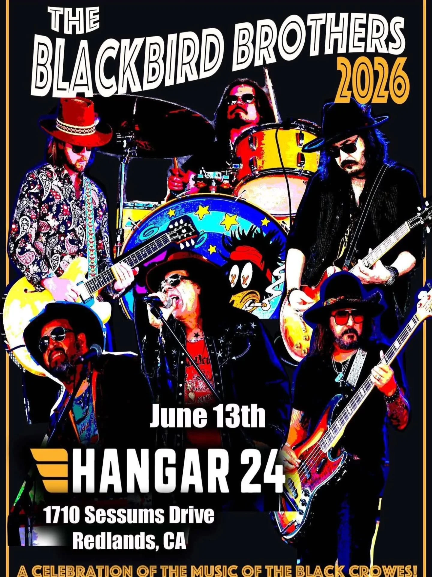 Let's go Redlands and Inland Empire!  Blackbird Brothers will be rockin the music of The Black Crowes and others....join the party!!