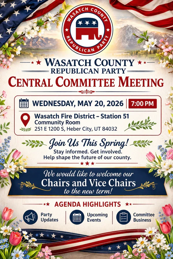Wasatch GOP Central Committee Meeting