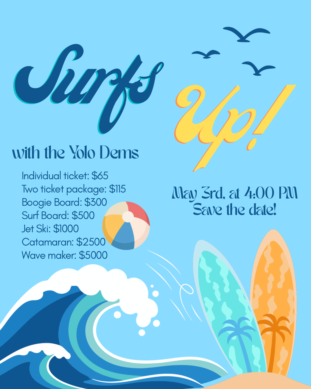 Surf’s Up! with the Yolo Dems