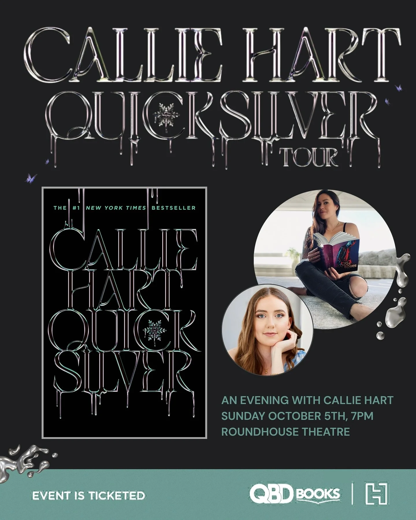 I&rsquo;m SO incredibly excited and honoured to be hosting this event with Callie Hart next Sunday to talk all things Quicksilver!!!

There are still tickets available so make sure to grab yours by Friday so you don&rsquo;t miss out on seeing this le
