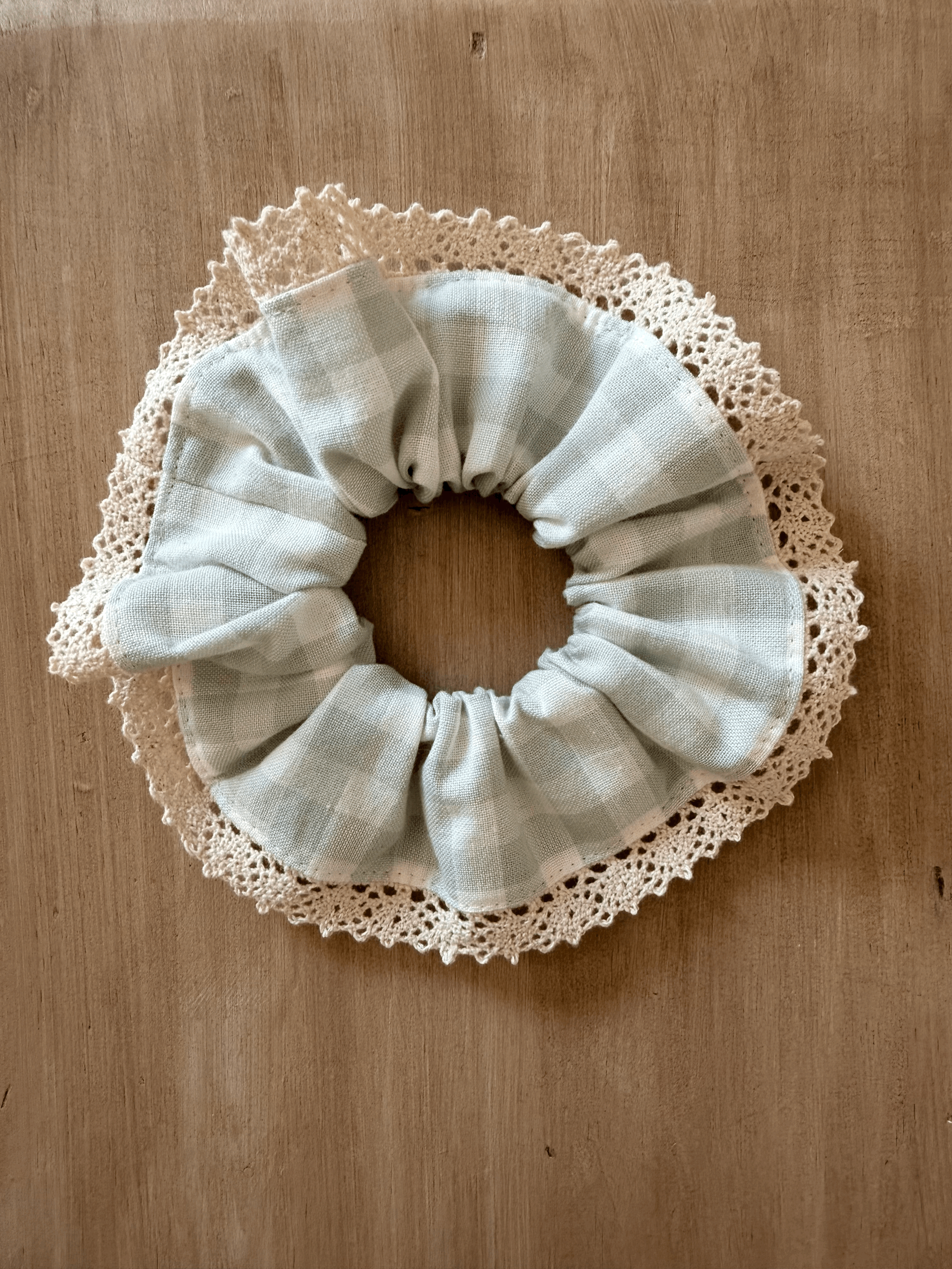 Morning Mist Lace Scrunchie