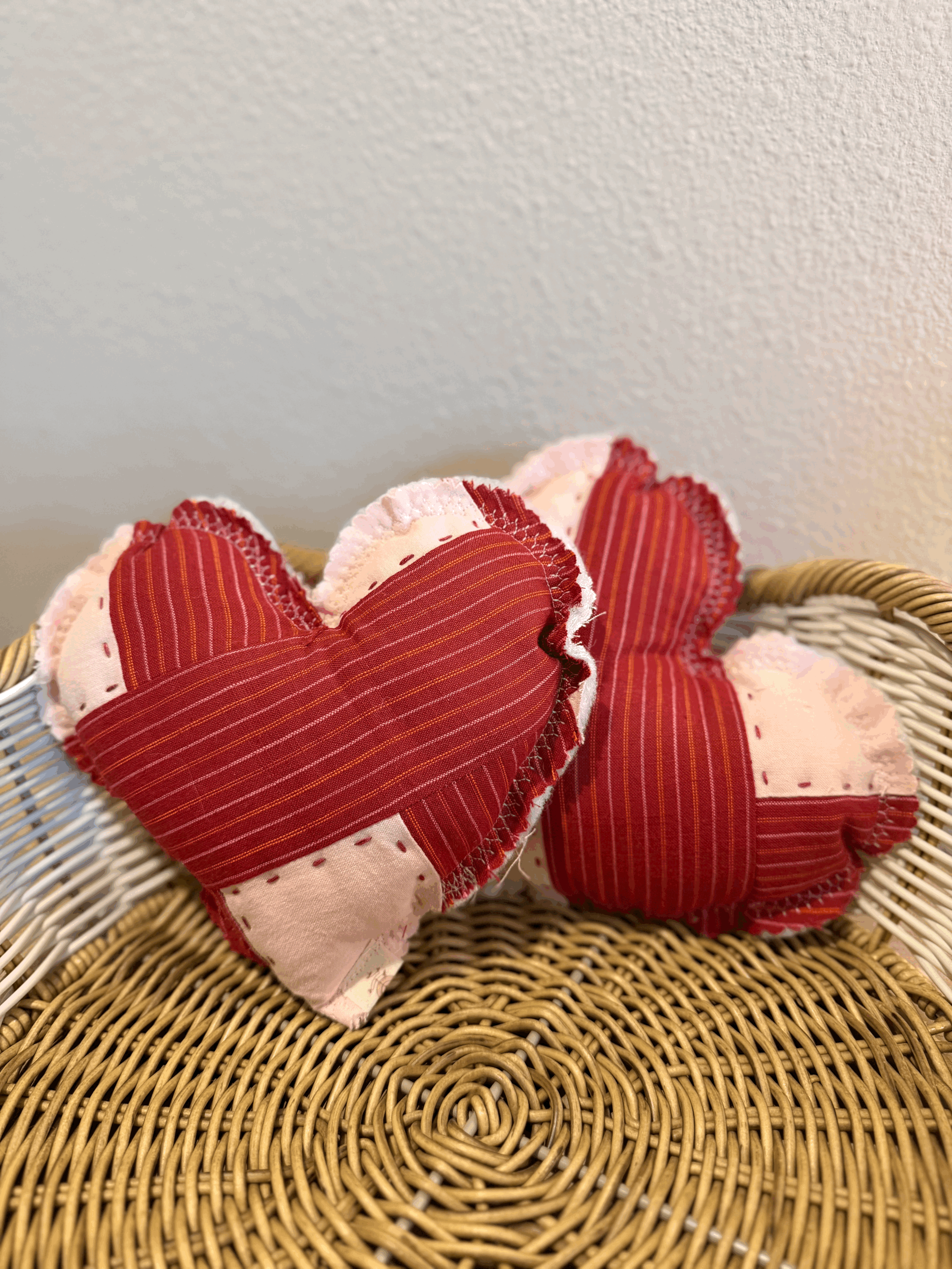 Little Patchwork Heart Red/Pink