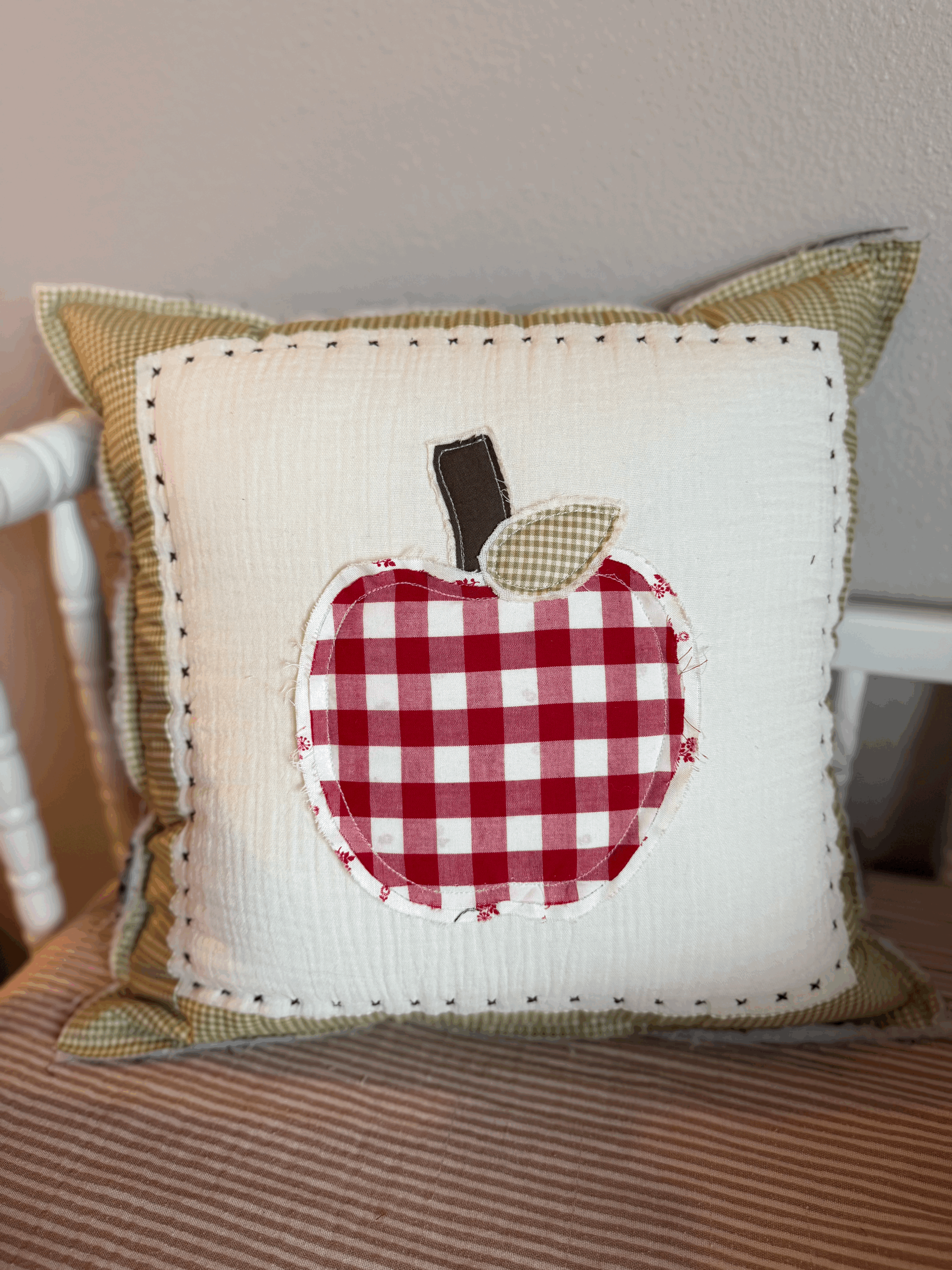 The Cozy Apple Pillow