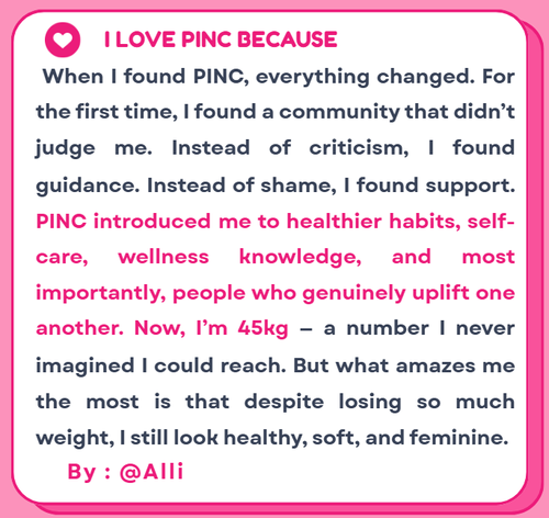 PINCified member testimonial