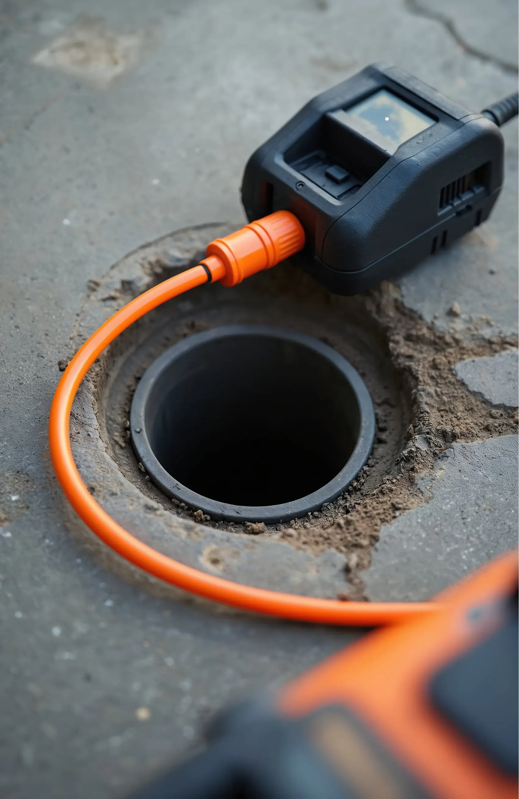Sewer Line Camera Used During a Residential Inspection