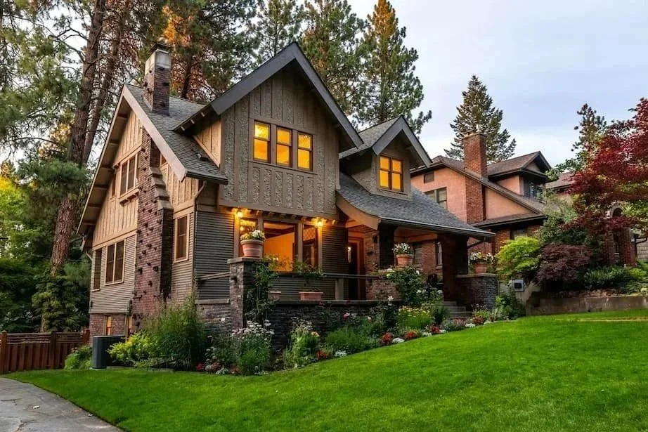 Exterior of character home during residential inspection