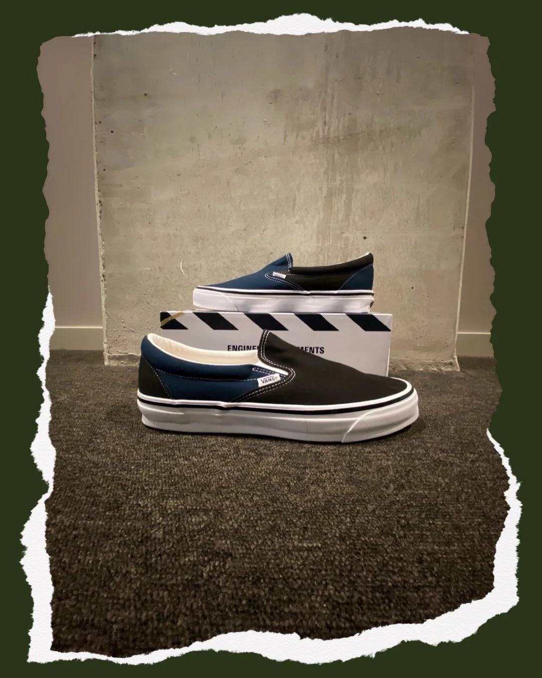 OTW by Vans x Engineered Garments Classic Slip-On 98 – Black / Navy (UK 11)
