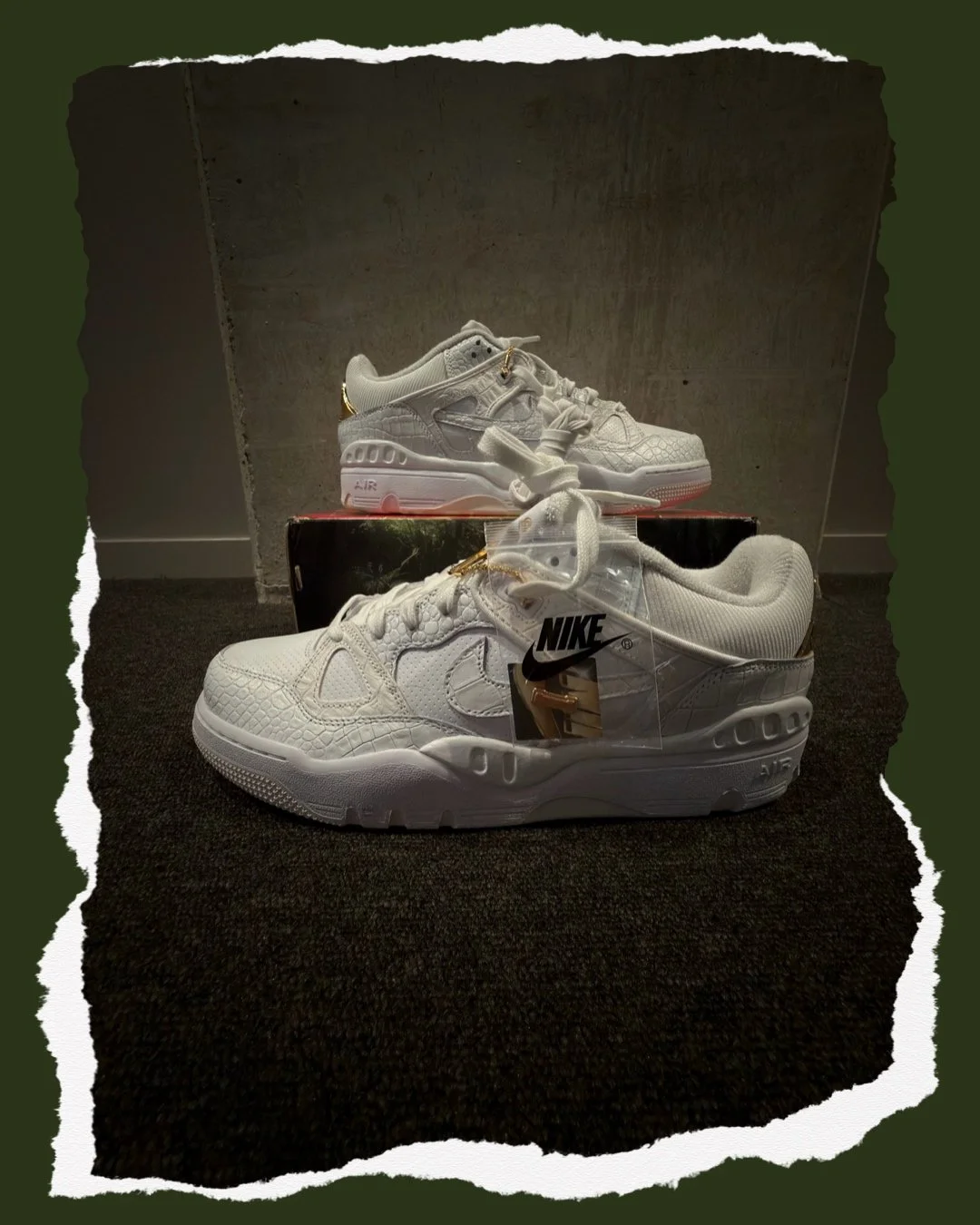 Nike & Nigo Air Force 3 Low SP (White / Metallic Gold)